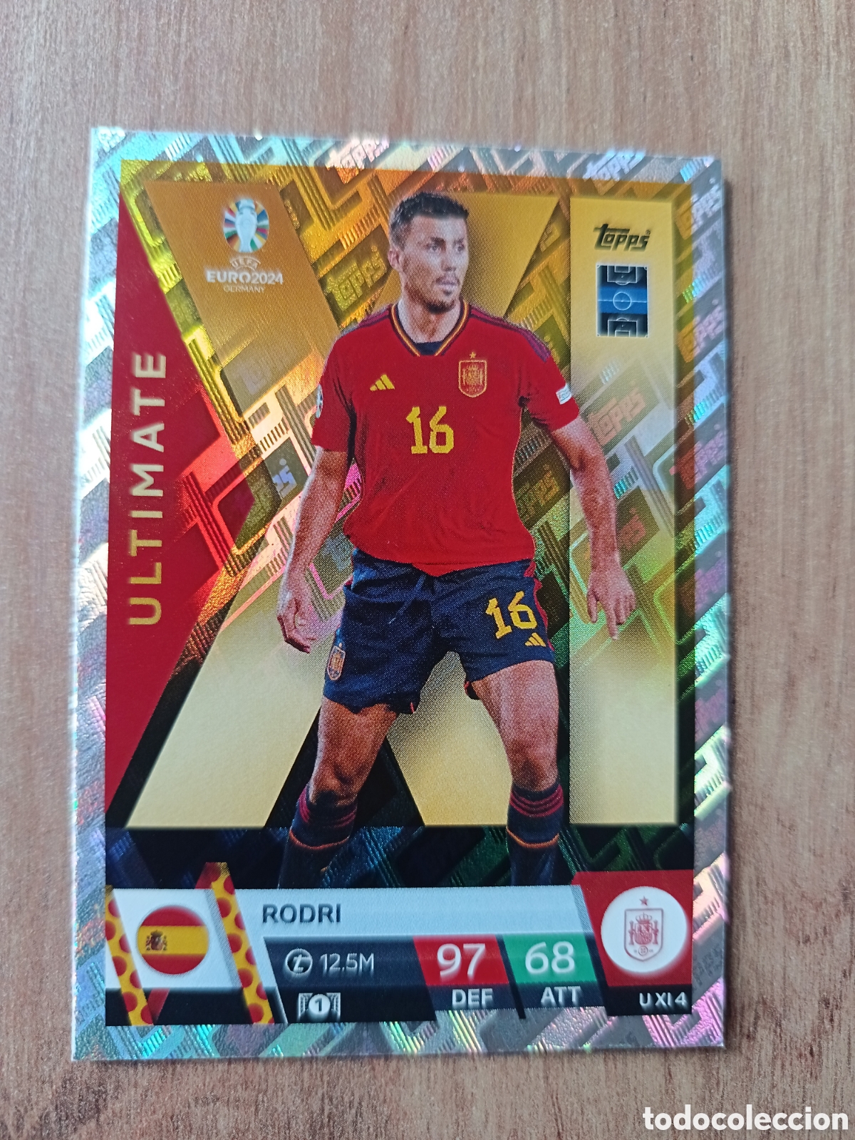 Cromos de f&uacute;tbol: Rodri TOPPS MATCH ATTAX UEFA EURO 2024 24 GERMANY EUROCOPA ALEMANIA
