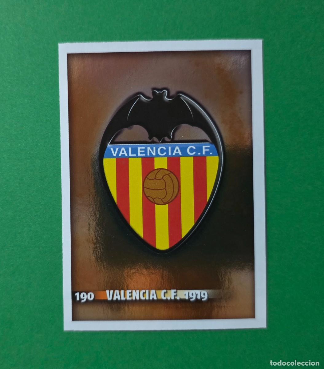 Cromos de f&uacute;tbol: 190 ESCUDO - VALENCIA - FICHAS QUIZ LIGA 2015 - MUNDICROMO - 14/15 (NUEVO)