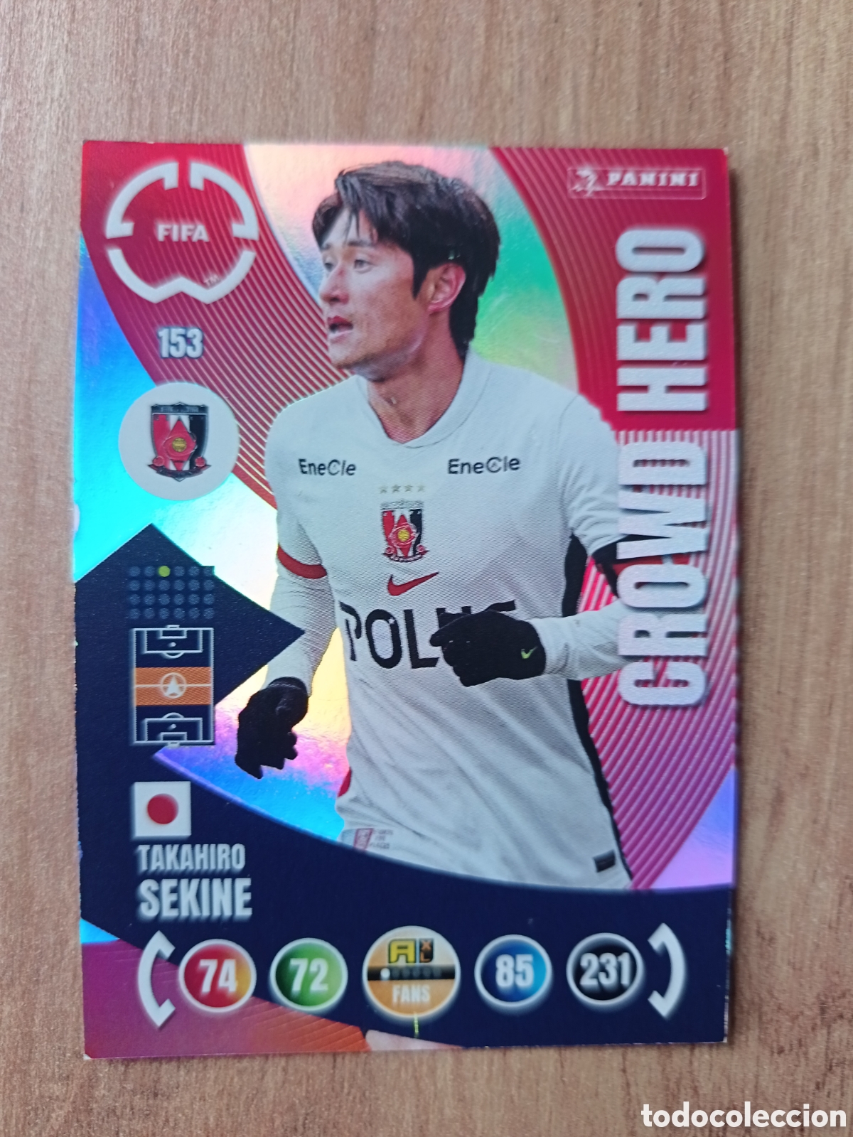Cromos de f&uacute;tbol: 153 Sekine MUNDIAL DE CLUBES ADRENALYN 2025