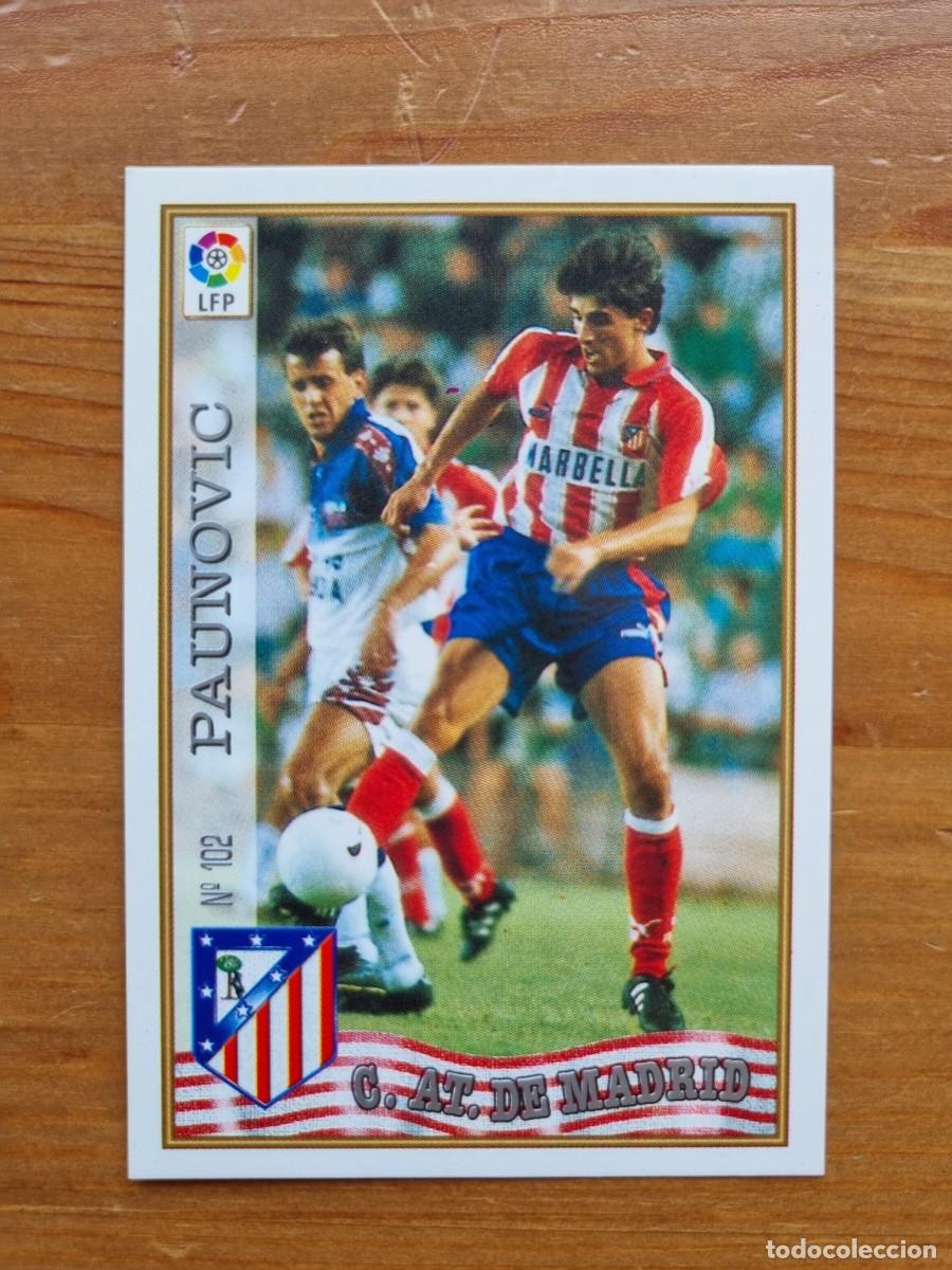 Cromos de f&uacute;tbol: 102 PAUNOVIC (Atl&eacute;tico de Madrid). Las Fichas de la Liga 1997 1998 97 98 (Mundicromo)