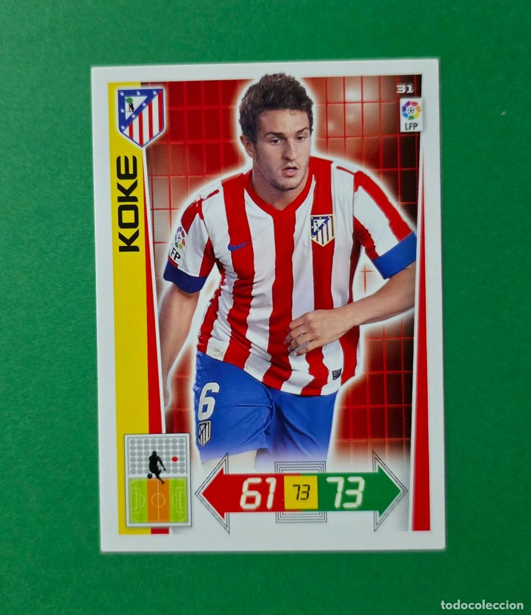 Cartes &agrave; collectionner de Football: 31 KOKE - ATL&Eacute;TICO MADRID - ADRENALYN XL 2012-13 - 12/13