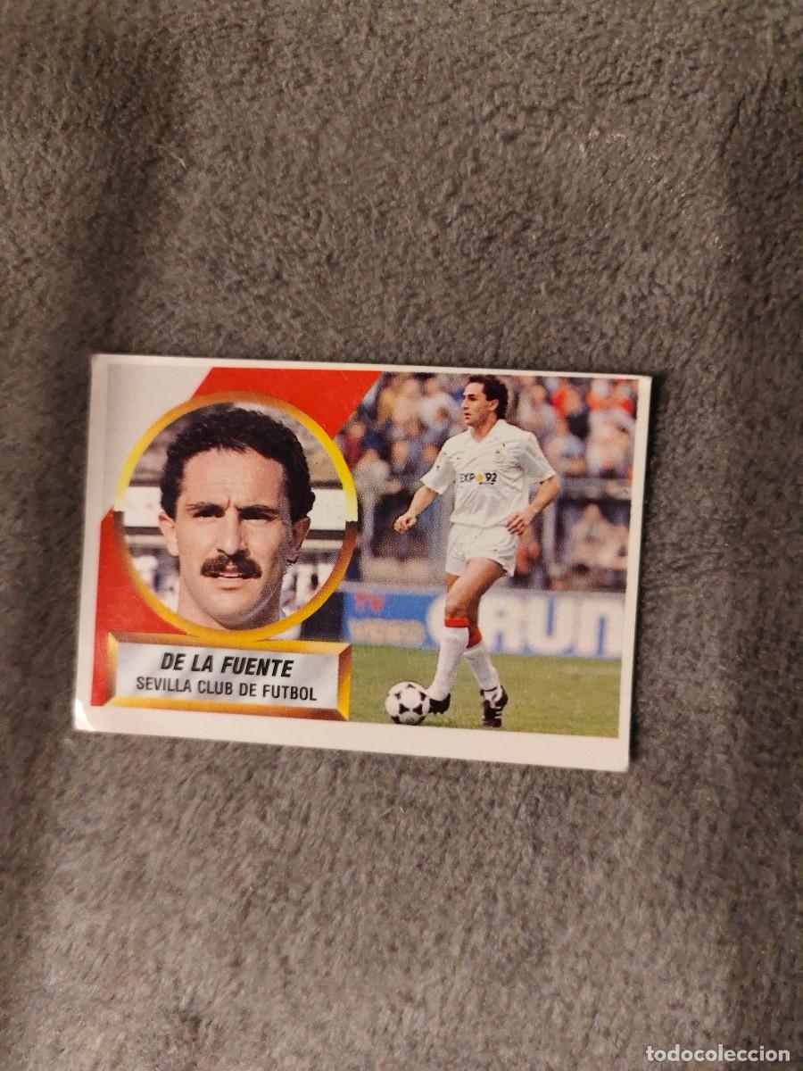 Cartes &agrave; collectionner de Football: EDICIONES ESTE 88 89 6 DE LA FUENTE SEVILLA C.F. 1988 1989 LIGA NUNCA PEGADO AAR