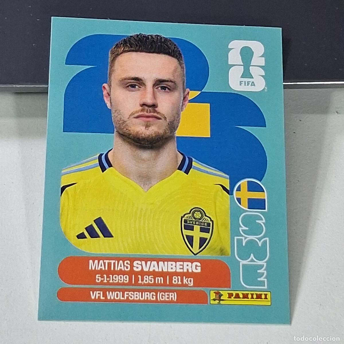 Cartes &agrave; collectionner de Football: B46 SWE 12 SWE12 MATTIAS SVANBERG SUECIA SWEDEN MUNDIAL FIFA WORLD CUP 2026 STICKER PANINI