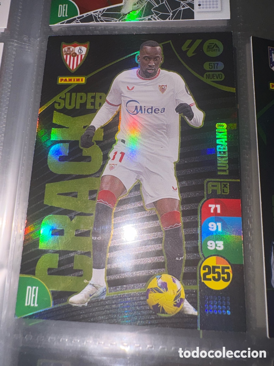Cromos de f&uacute;tbol: 517 - LUKEBAKIO, SEVILLA NUEVO SUPER CRACK ADRENALYN 2024-2025