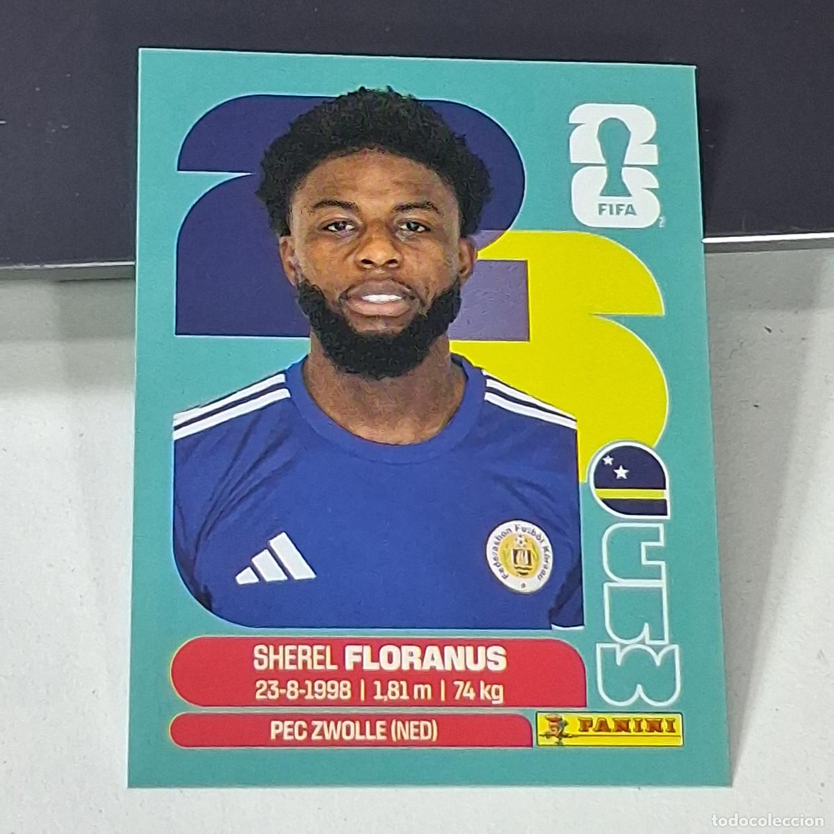 Cromos de f&uacute;tbol: B46 CUW4 SHEREL FLORANUS 4 CURAZAO CURA&Ccedil;AO CUW MUNDIAL FIFA WORLD CUP 2026 STICKER PANINI
