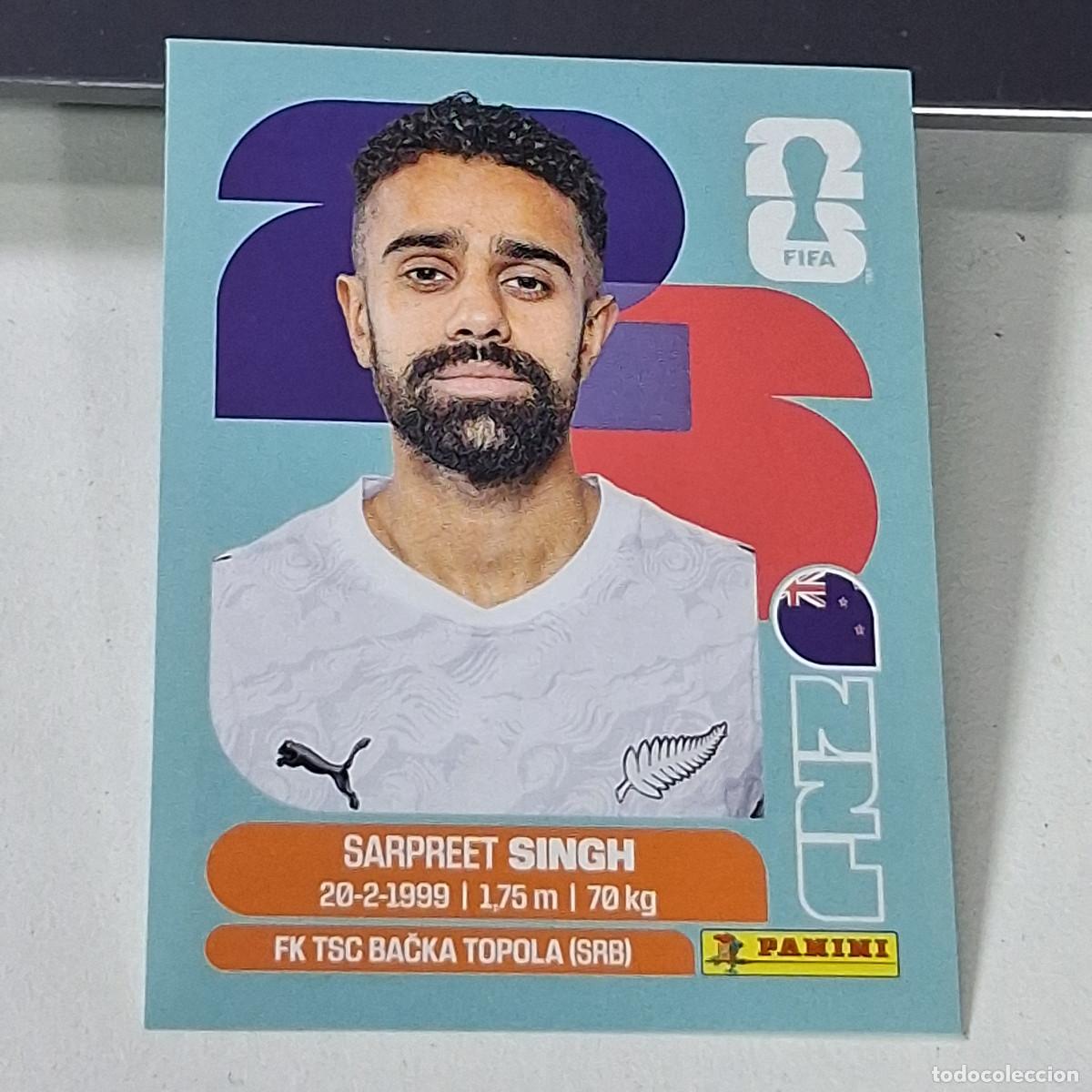 Cromos de f&uacute;tbol: B46 NZL11 SARPREET SINGH 11 NUEVA ZELANDA NZL NEW ZEALAND MUNDIAL FIFA WORLD CUP 2026 STICKER PANINI