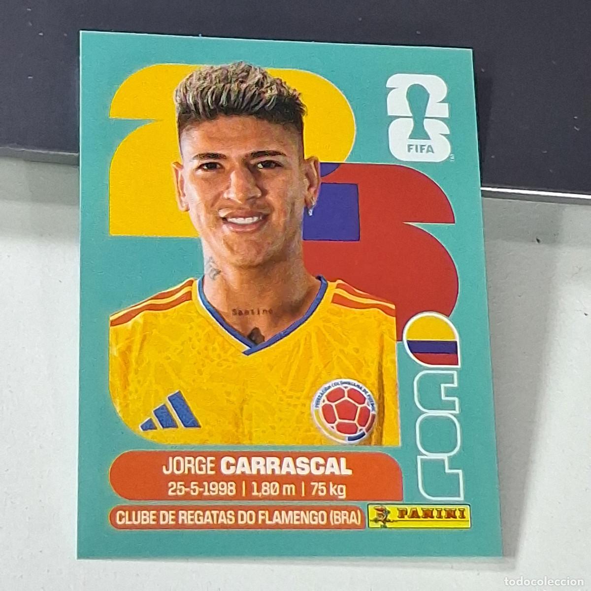 Cromos de f&uacute;tbol: B46 COL16 JORGE CARRASCAL 16 COLOMBIA COL MUNDIAL FIFA WORLD CUP 2026 STICKER PANINI