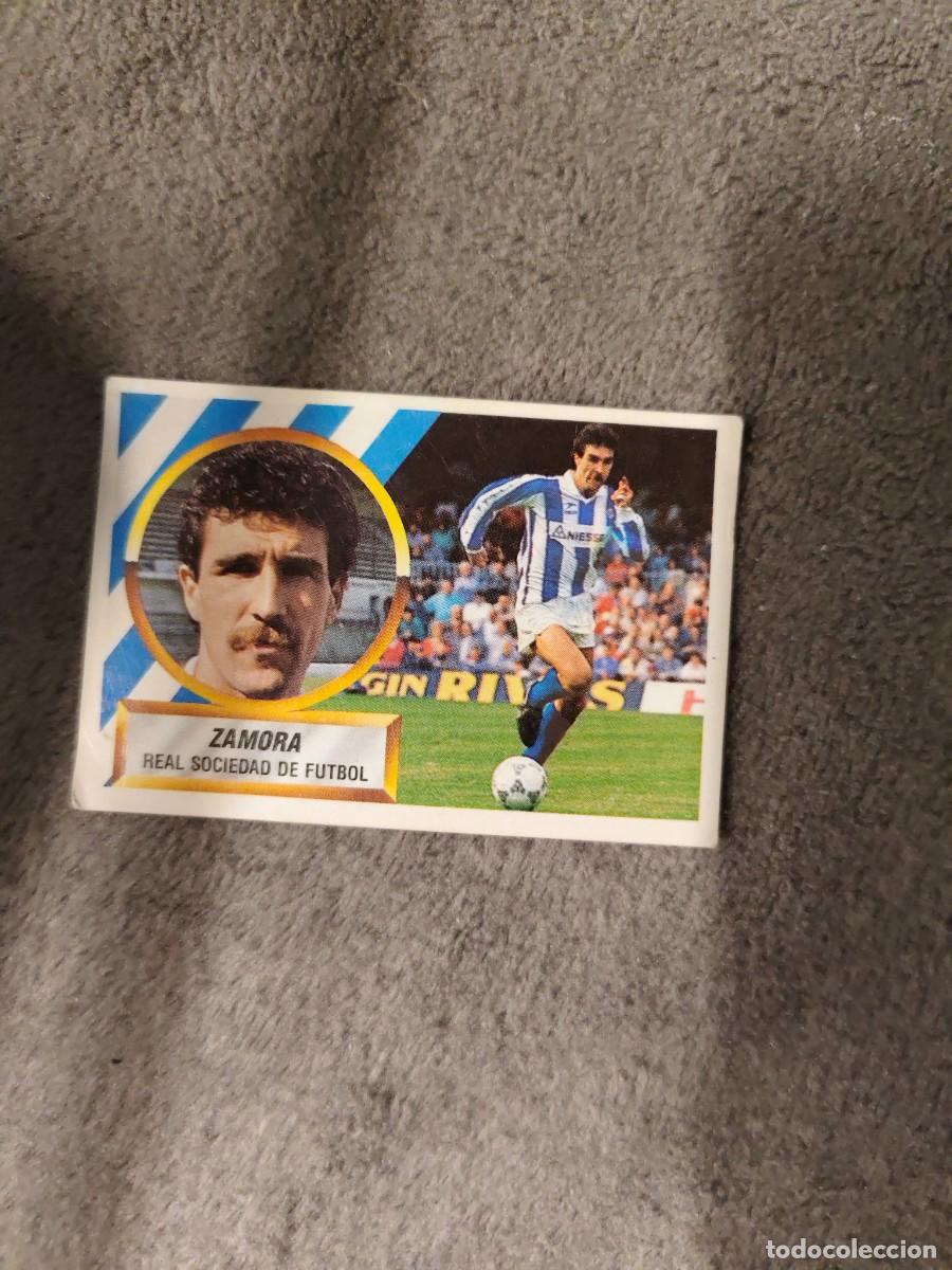 Fu&szlig;ball-Sticker: EDICIONES ESTE 88 89 13 ZAMORA REAL SOCIEDAD 1988 1989 LIGA NUNCA PEGADO AAR