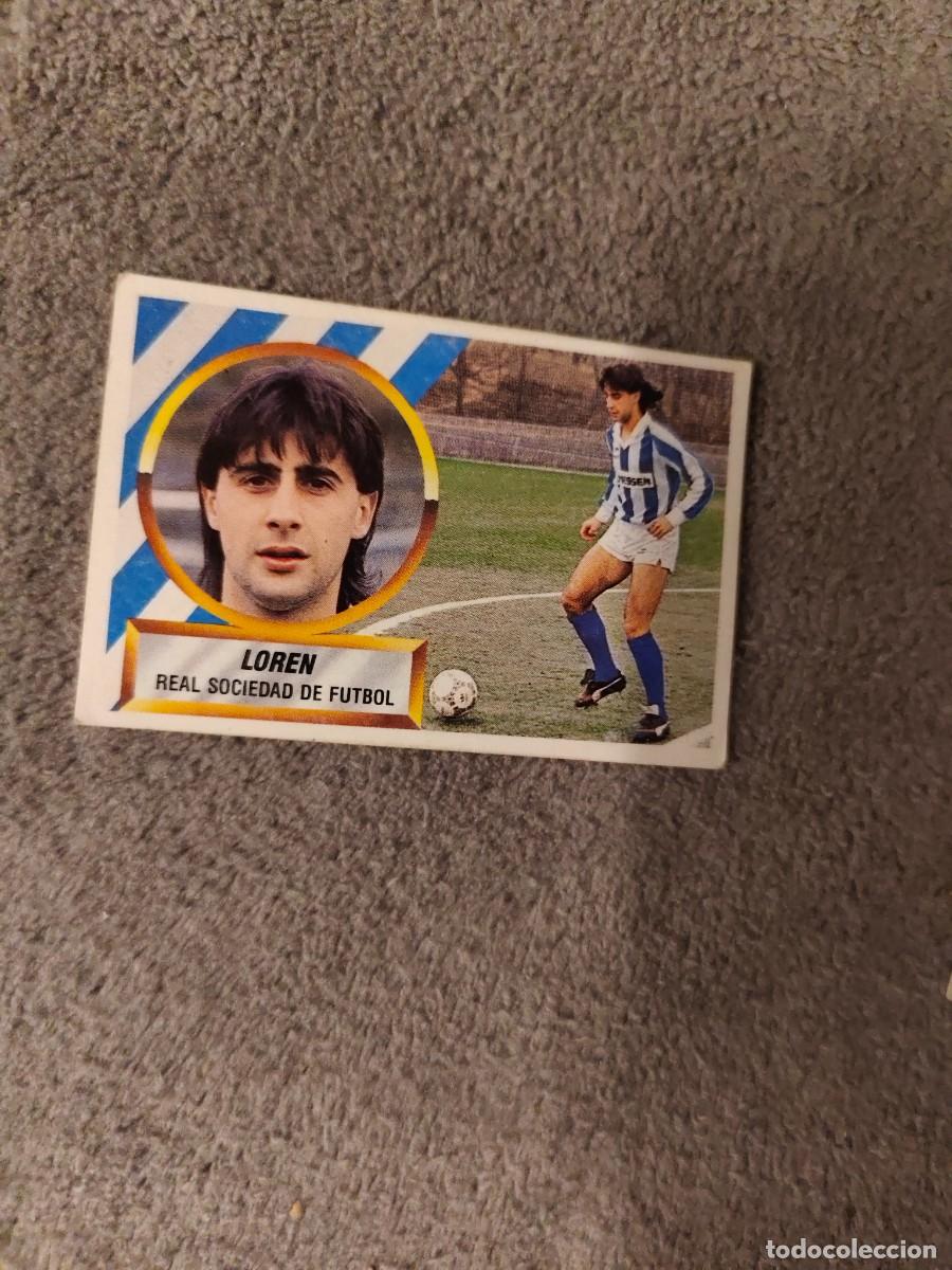 Fu&szlig;ball-Sticker: EDICIONES ESTE 88 89 16 LOREN REAL SOCIEDAD 1988 1989 LIGA NUNCA PEGADO AAR