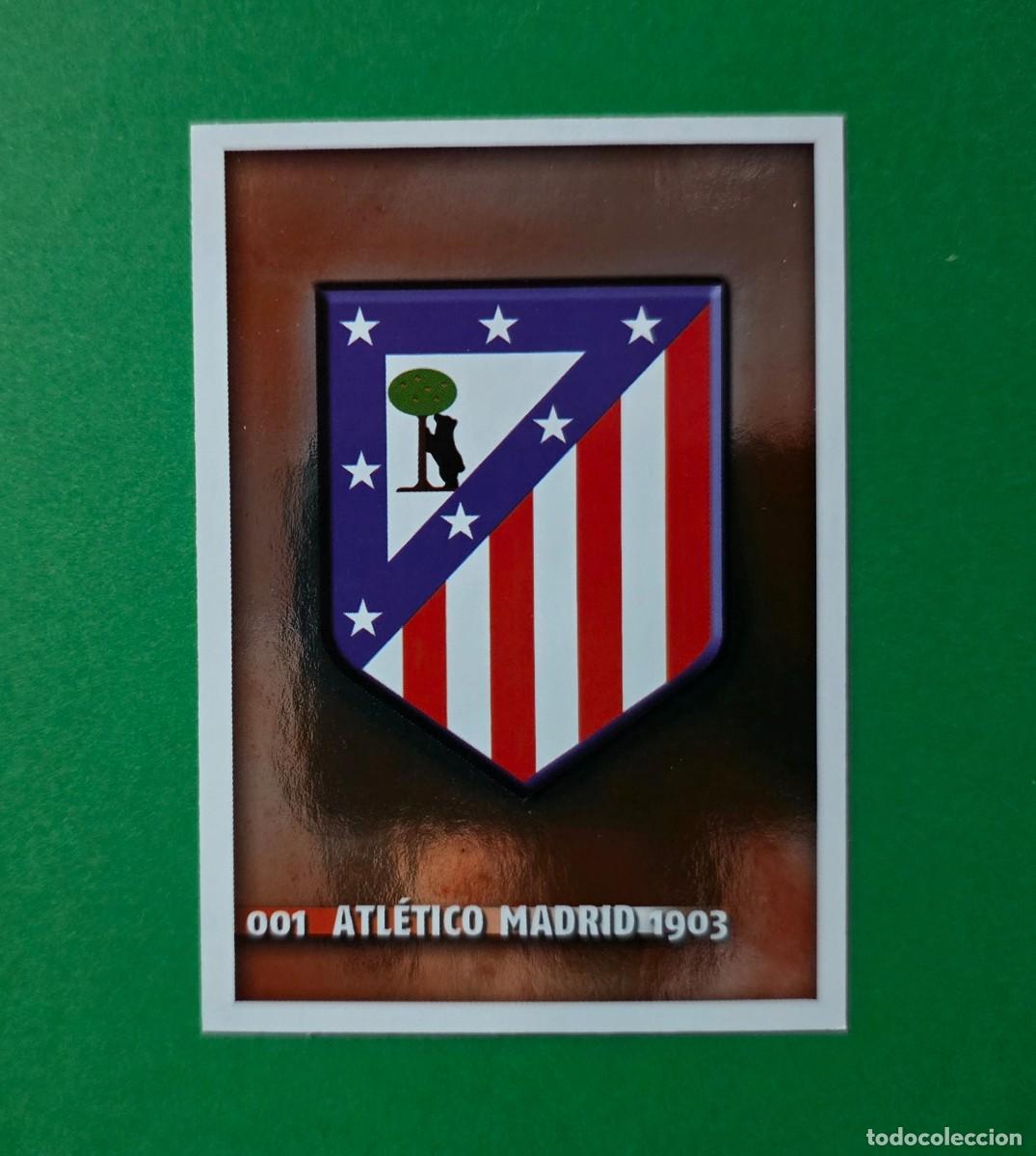 Fu&szlig;ball-Sticker: 1 ESCUDO - ATL&Eacute;TICO MADRID - FICHAS QUIZ LIGA 2015 - MUNDICROMO - 14/15 (NUEVO)
