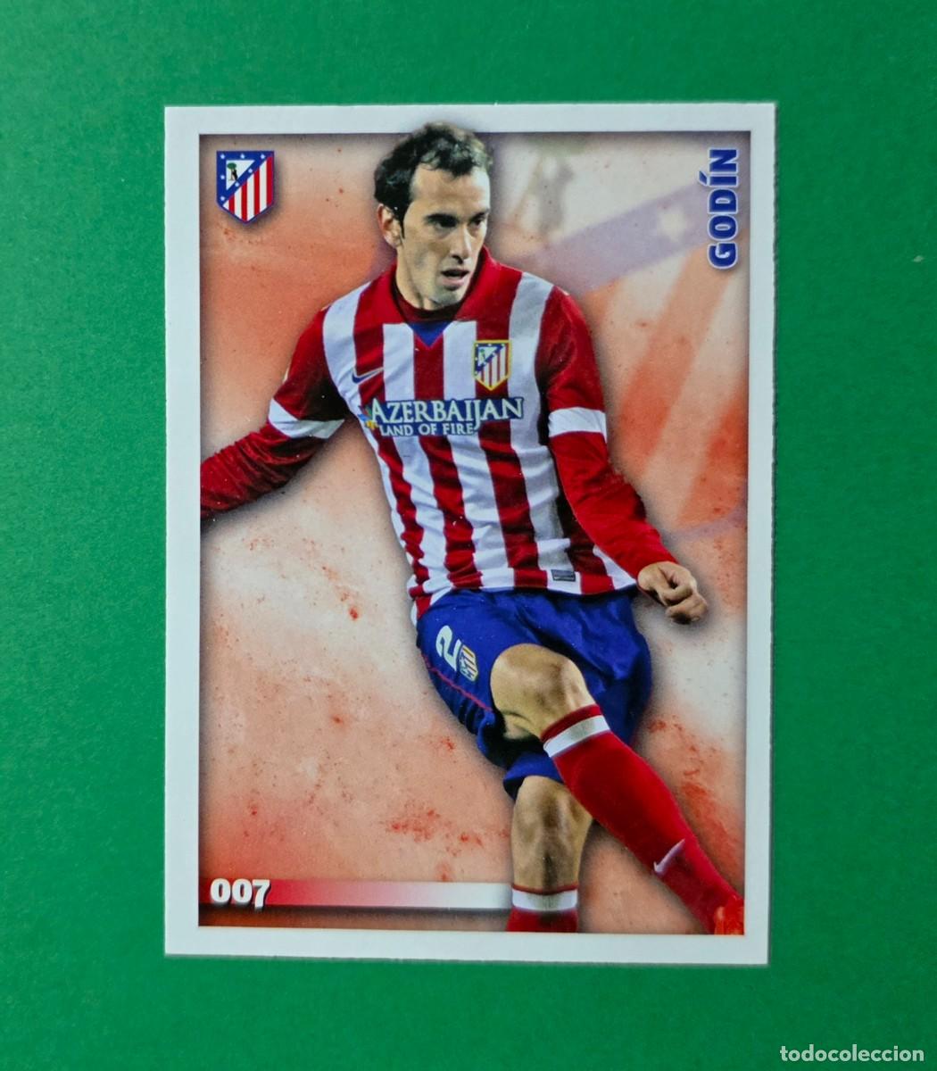 Fu&szlig;ball-Sticker: 7 GOD&Iacute;N - ATL&Eacute;TICO MADRID - FICHAS QUIZ LIGA 2015 - MUNDICROMO - 14/15 (NUEVO)
