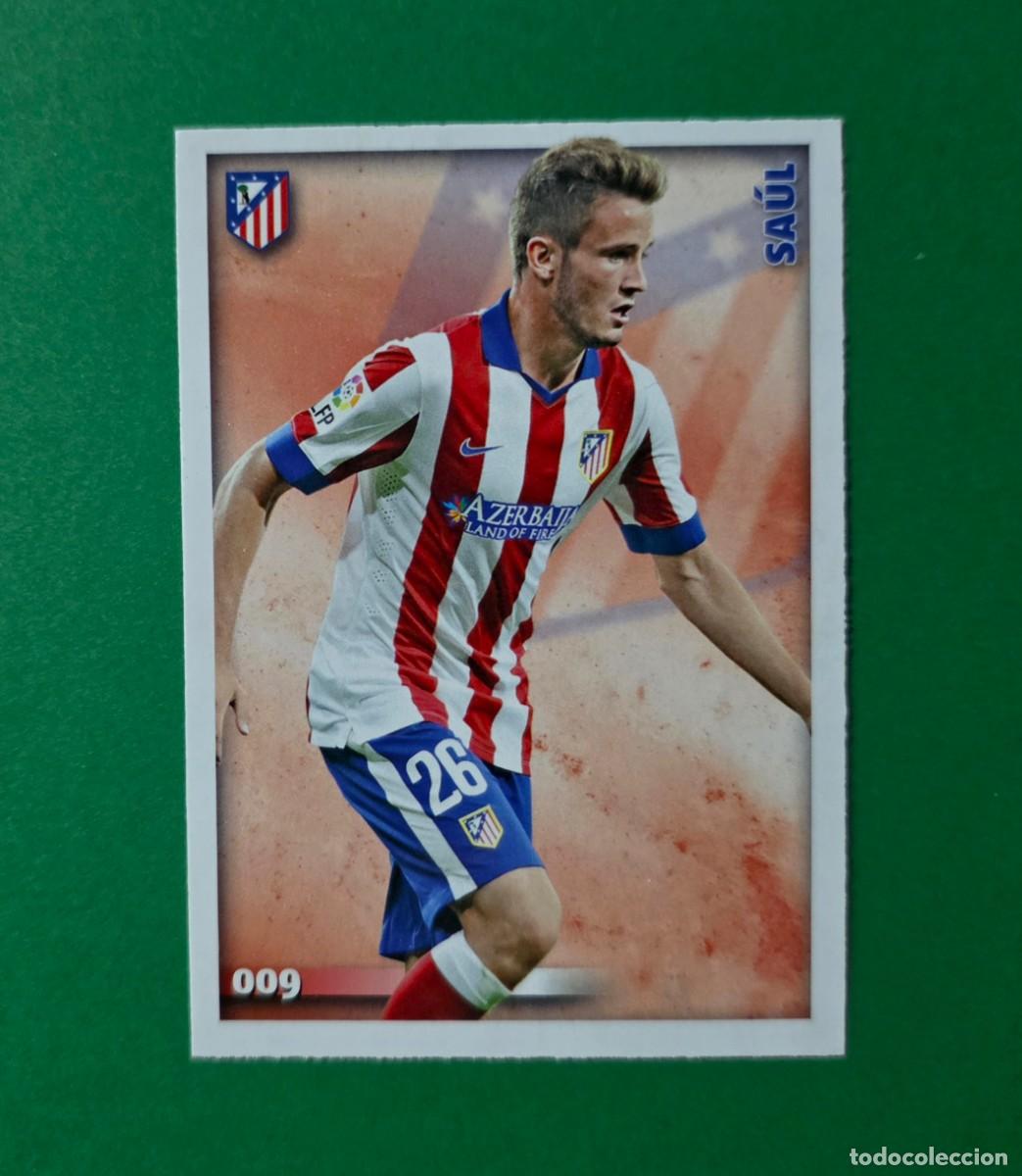 Fu&szlig;ball-Sticker: 9 SA&Uacute;L - ATL&Eacute;TICO MADRID - FICHAS QUIZ LIGA 2015 - MUNDICROMO - 14/15 (NUEVO)