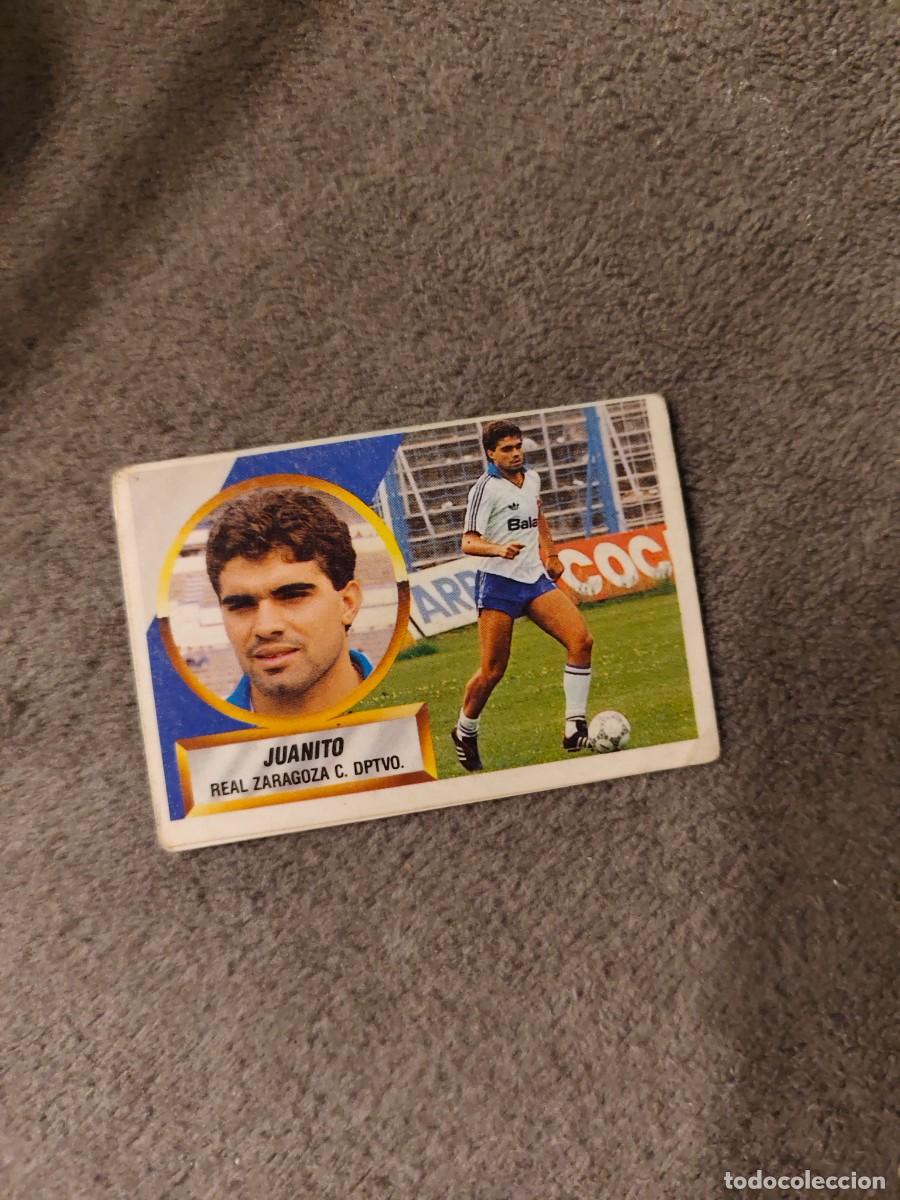 Cromos de f&uacute;tbol: EDICIONES ESTE 88 89 4 JUANITO REAL ZARAGOZA 1988 1989 LIGA NUNCA PEGADO AAR