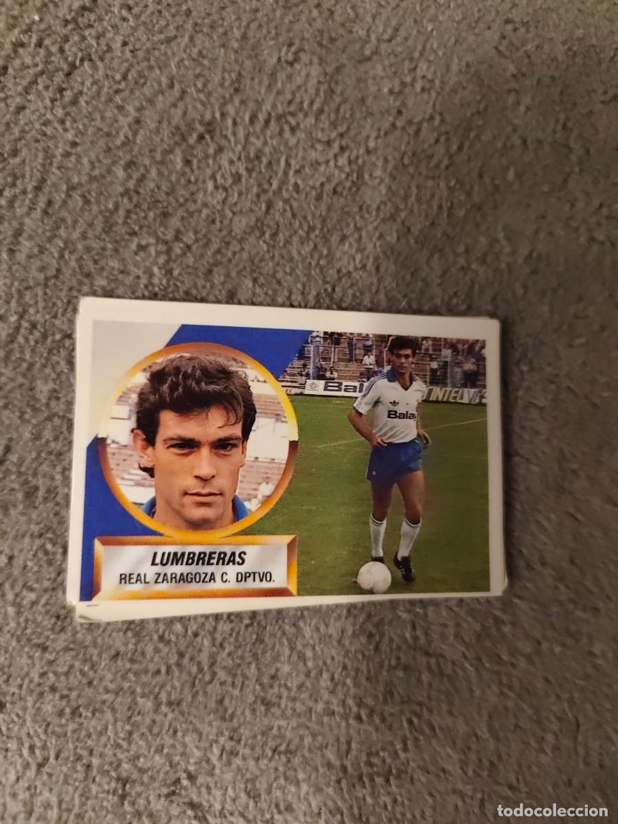 Cromos de f&uacute;tbol: EDICIONES ESTE 88 89 9 LUMBRERAS REAL ZARAGOZA 1988 1989 LIGA NUNCA PEGADO AAR