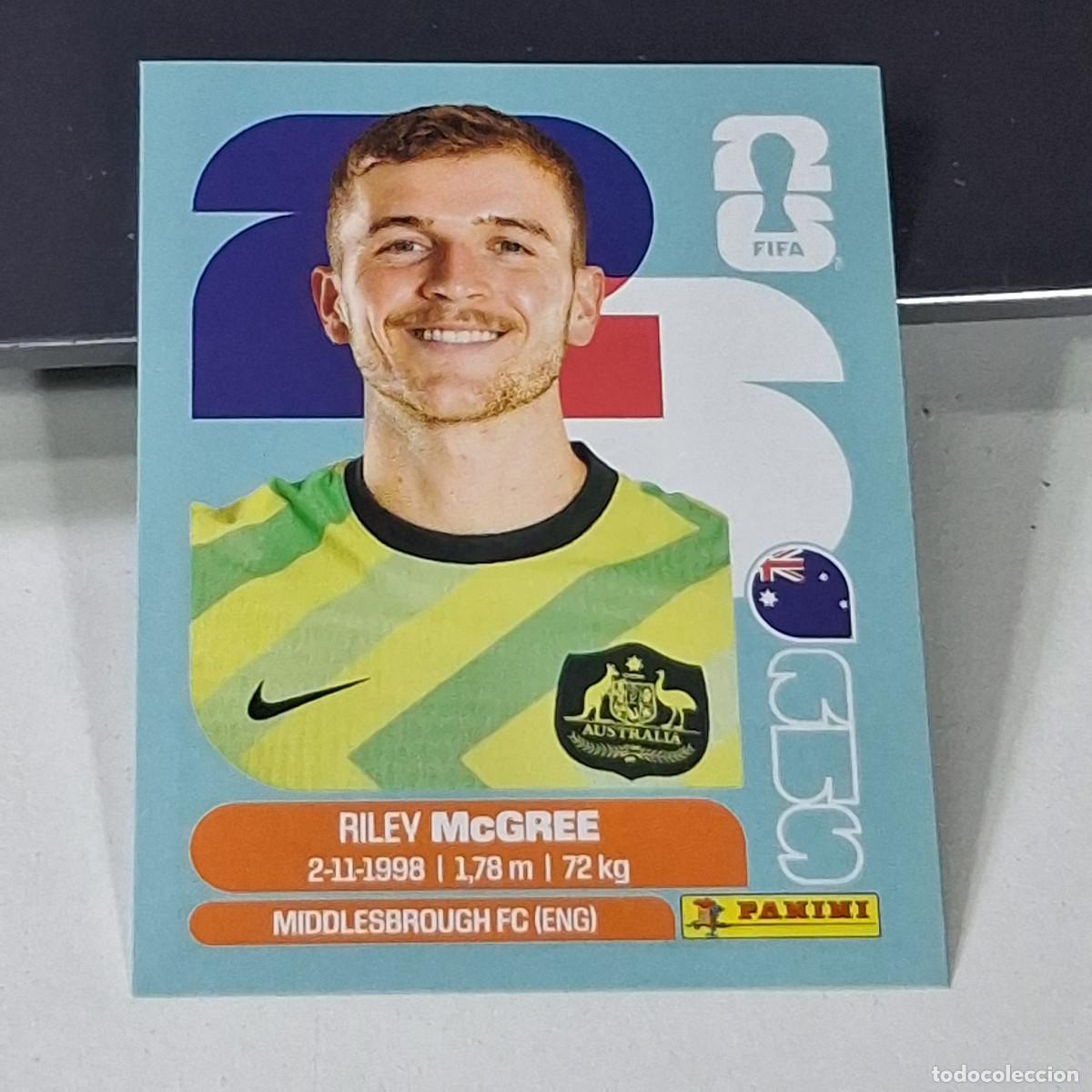Football Stickers: B46 AUS12 RILEY MCGREE 12 AUSTRALIA AUS MUNDIAL FIFA WORLD CUP 2026 STICKER PANINI
