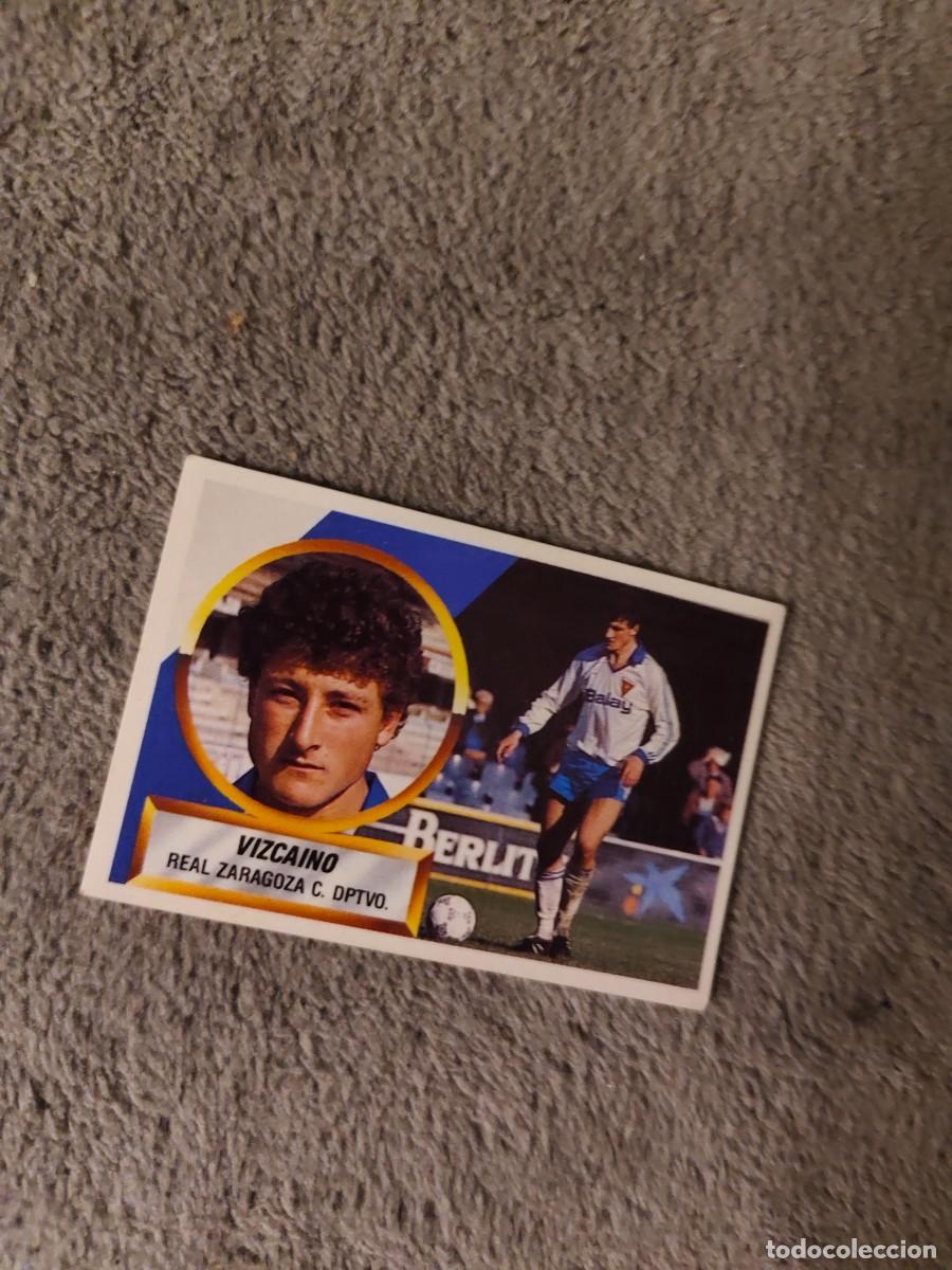 Cromos de Futebol: EDICIONES ESTE 88 89 12 A VIZCA&Iacute;NO REAL ZARAGOZA 1988 1989 LIGA NUNCA PEGADO AAR
