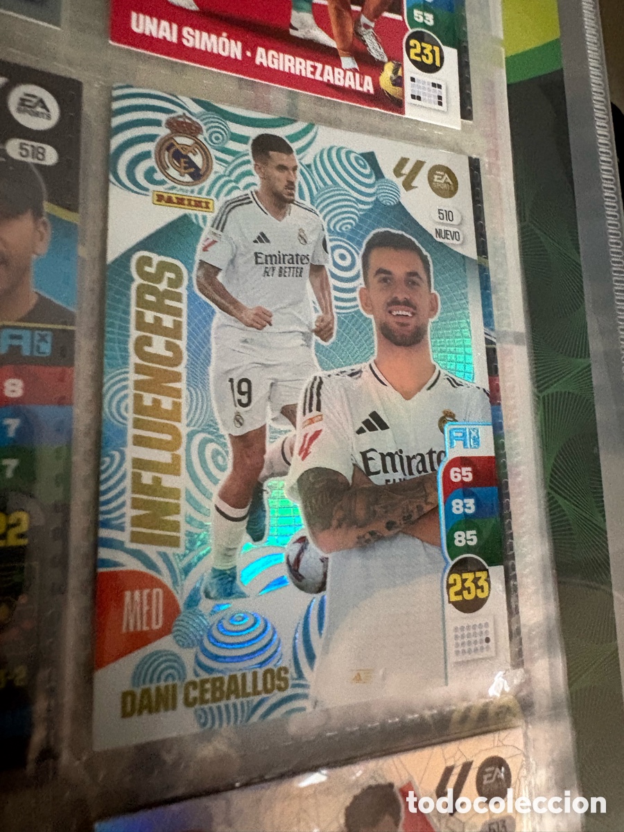 Fu&szlig;ball-Sticker: 510 DANI CEBALLOS REAL MADRID INFLUENCERS ACTUALIZACION ⚽ PANINI LIGA ADRENALYN XL 2024 2025 24 25 ⚽