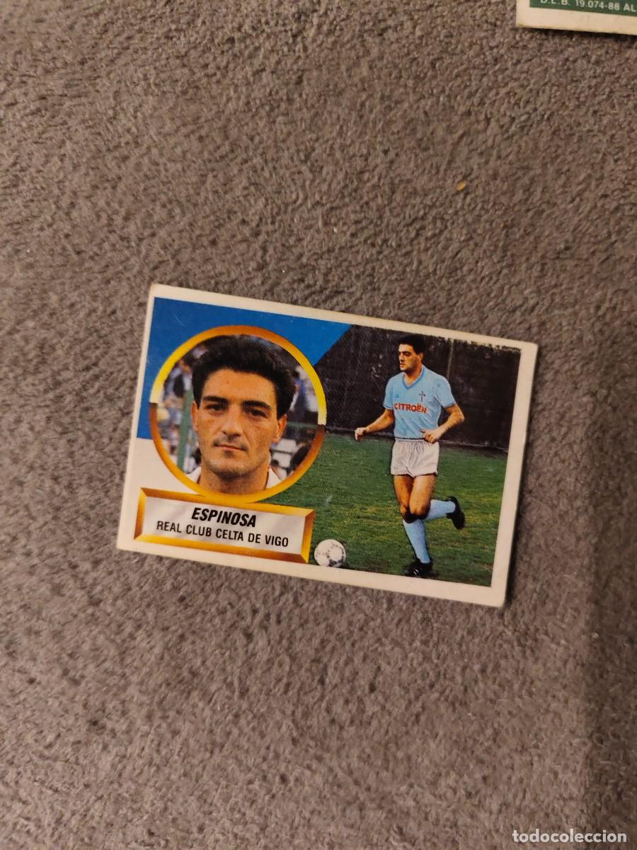 Fu&szlig;ball-Sticker: EDICIONES ESTE 88 89 2 ULTIMOS FICHAJES ESPINOSA R.C. CELTA 1988 1989 LIGA NUNCA PEGADO AAR