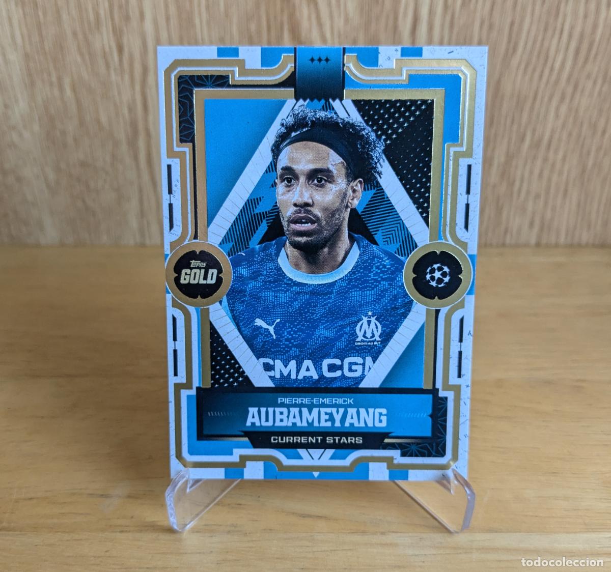 Fu&szlig;ball-Sticker: TOPPS GOLD 2025-2026 - PIERRE-EMERICK AUBAMEYANG - CURRENT STARS - OLYMPIQUE MARSELLA