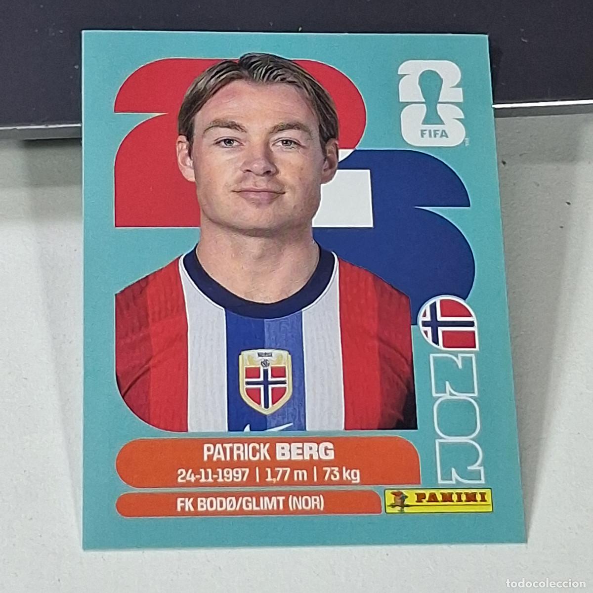 Cromos de f&uacute;tbol: B46 NOR 14 NOR14 PATRICK BERG NORUEGA NORWAY NOR MUNDIAL FIFA WORLD CUP 2026 STICKER PANINI