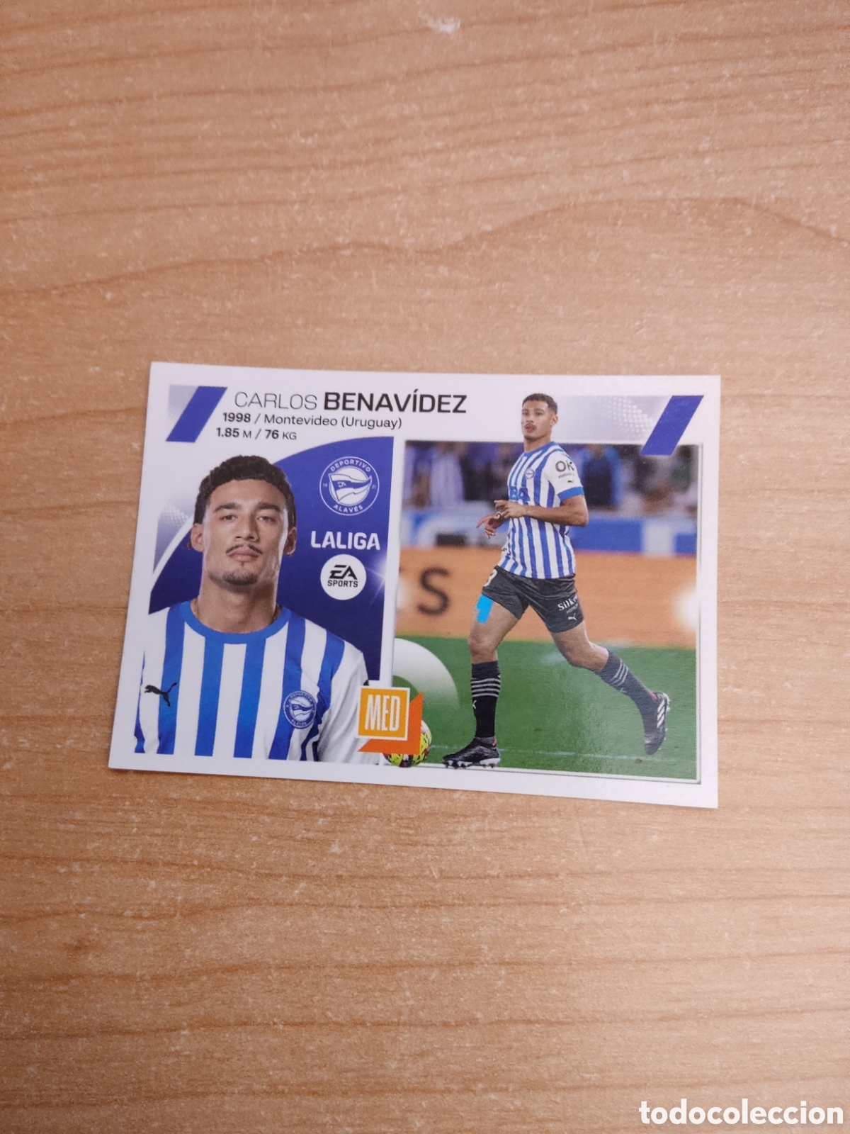 Cromos de f&uacute;tbol: 11 CARLOS BENAVIDEZ ALAVES LIGA ESTE 2023 2024