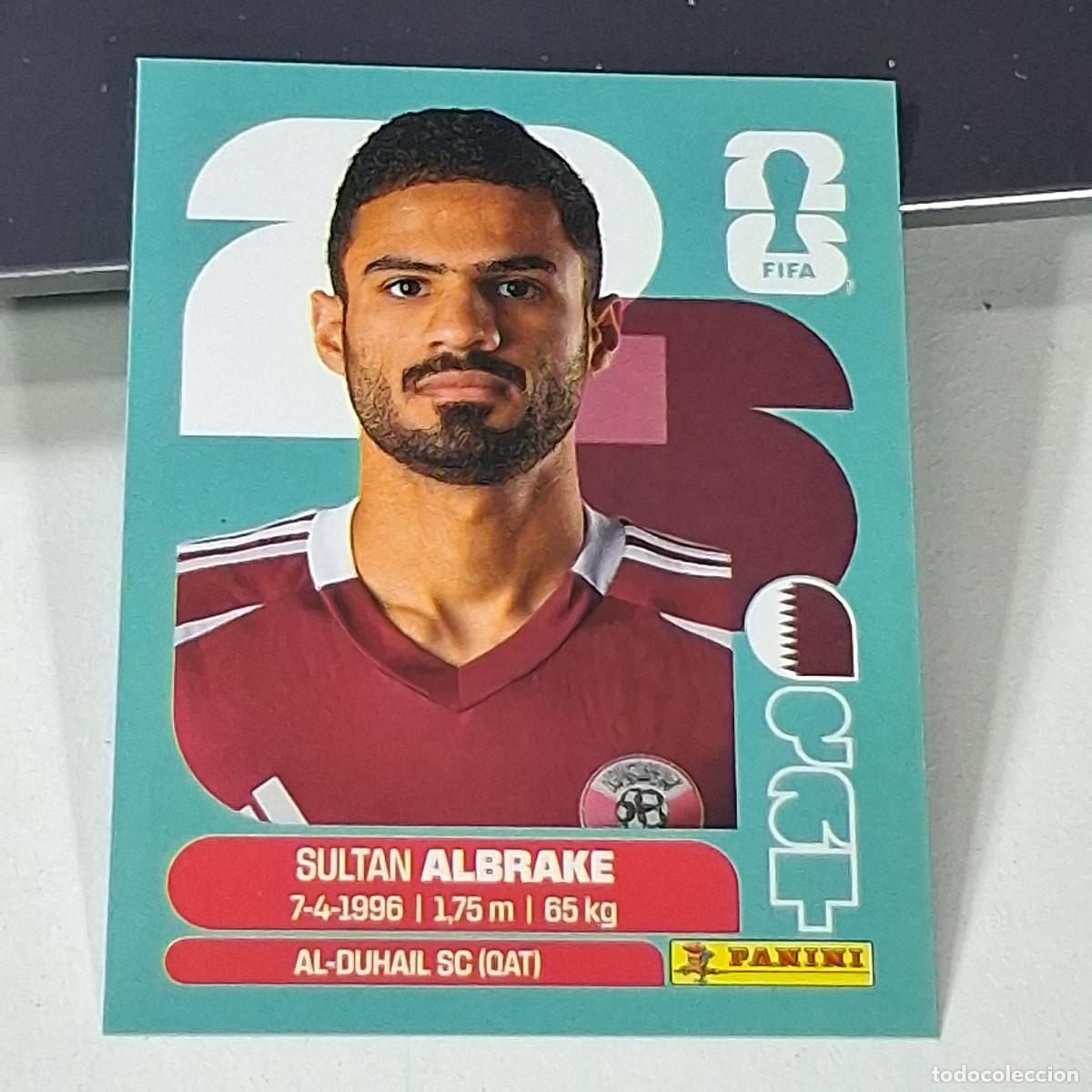 Cromos de f&uacute;tbol: B46 QAT3 SULTAN ALBRAKE 3 QATAR CATAR QAT MUNDIAL FIFA WORLD CUP 2026 STICKER PANINI