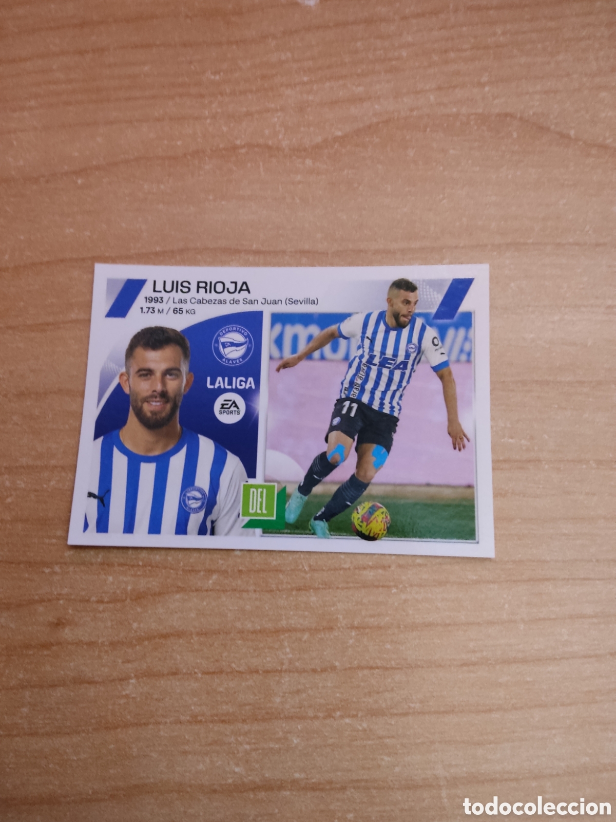 Cromos de f&uacute;tbol: 16 LUIS RIOJA ALAVES LIGA ESTE 2023 2024