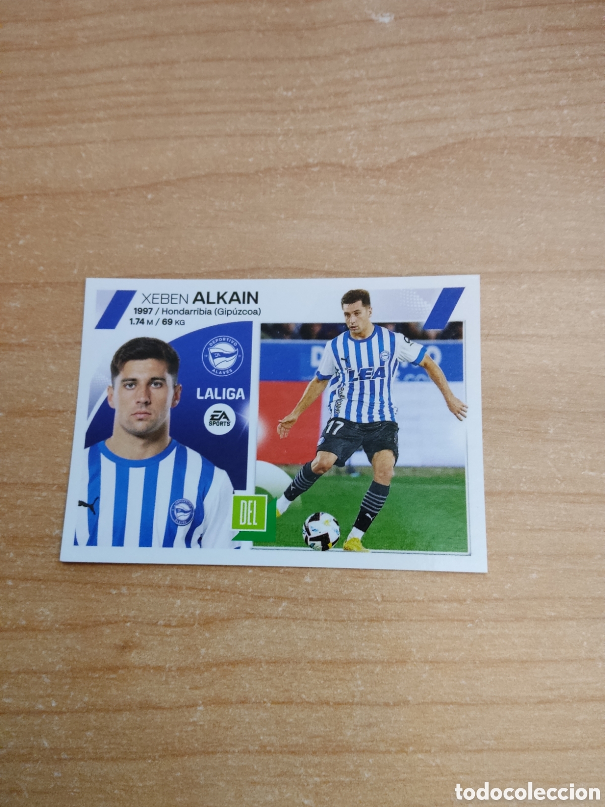 Cromos de f&uacute;tbol: 17 ALKAIN ALAVES LIGA ESTE 2023 2024