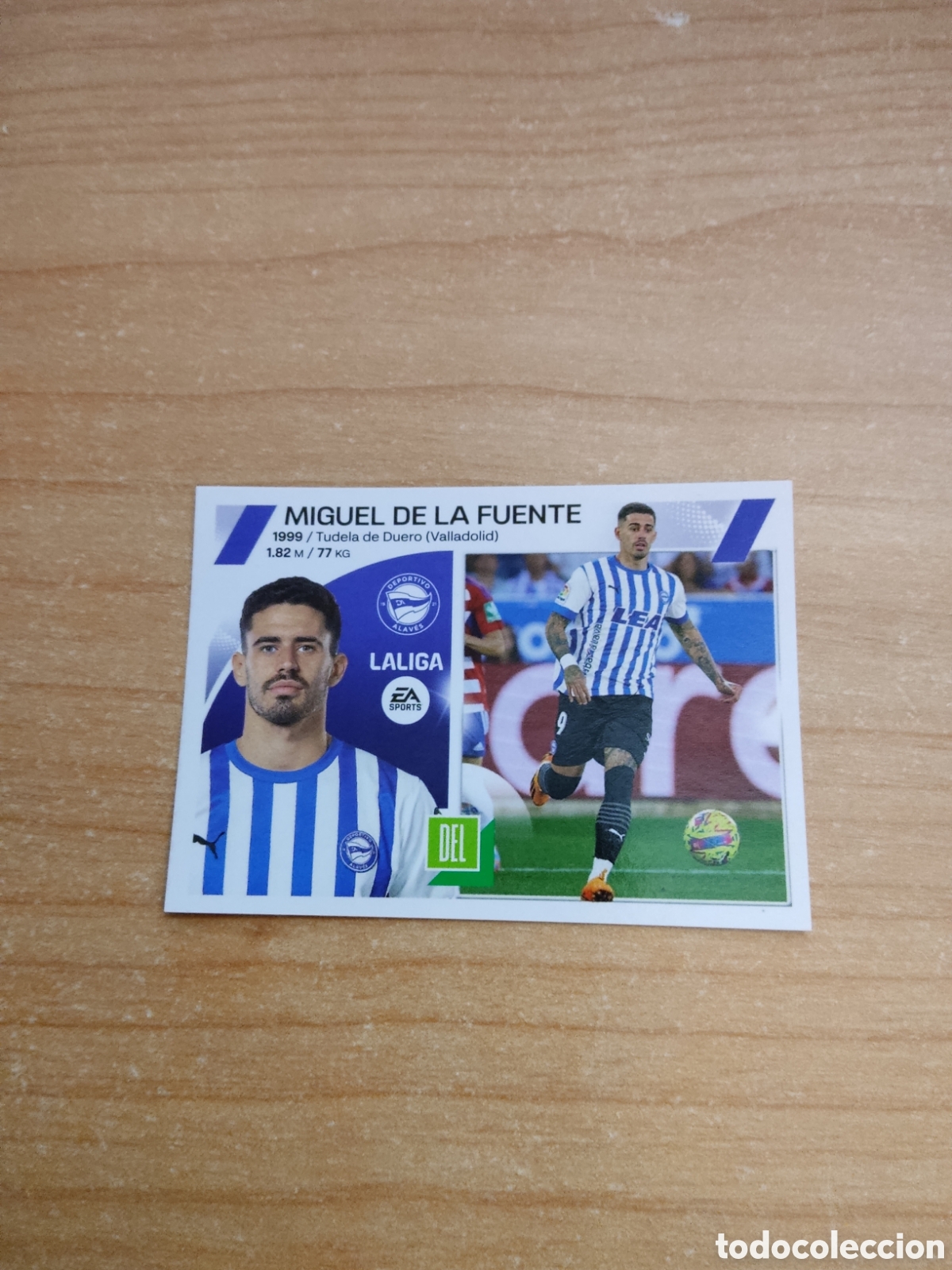 Cromos de f&uacute;tbol: 18 A MIGUEL DE LA FUENTE ALAVES LIGA ESTE 2023 2024