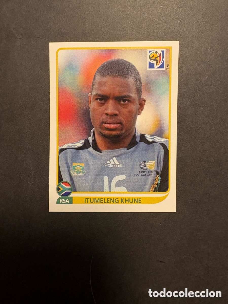 Cromos de f&uacute;tbol: 32 PANINI MUNDIAL 2010 WORLD CUP ITUMELENG KHUNE - SUD&Aacute;FRICA -- CROMO 10 NUEVO DE SOBRE