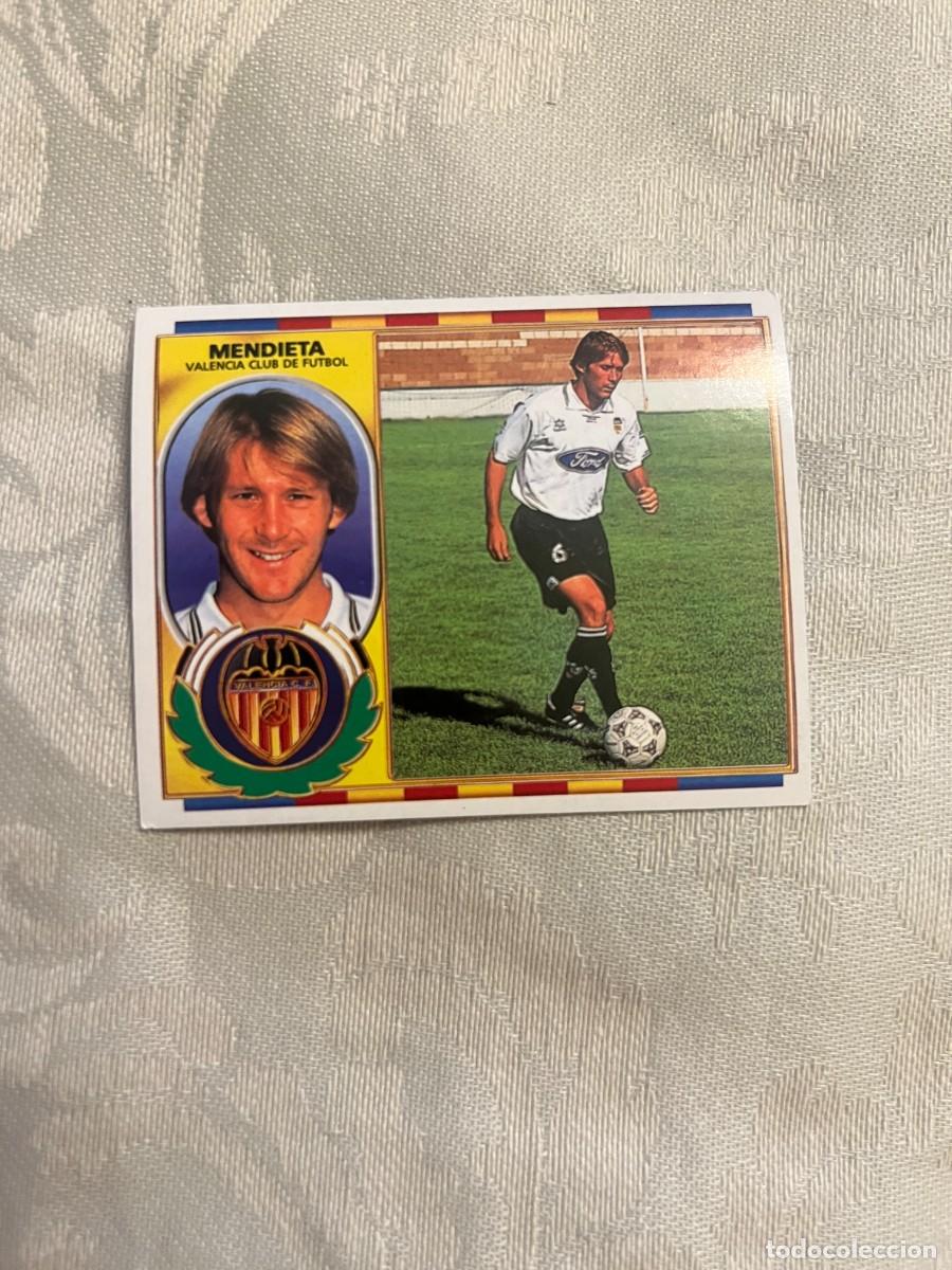 Cromos de f&uacute;tbol: MENDIETA VALENCIA SIN PEGAR EDICIONES ESTE 1996-97