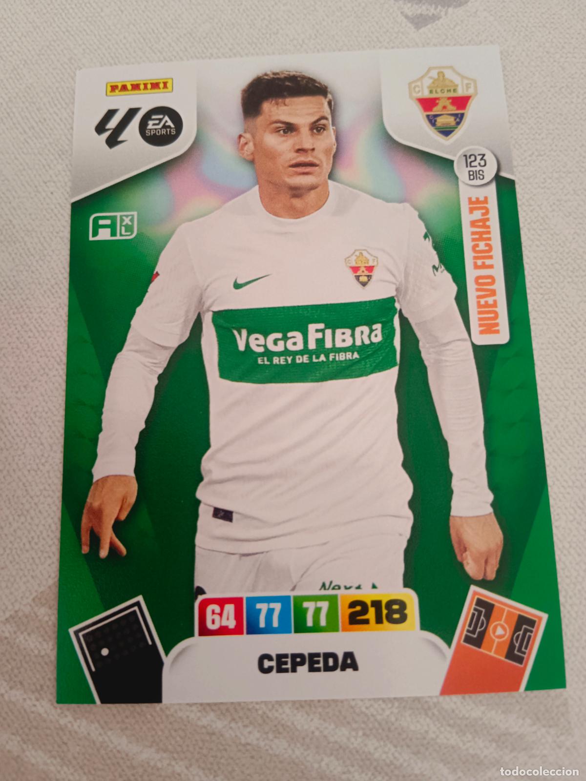Cromos de f&uacute;tbol: ADRENALYN XL 2025 2026 25 26 DREAM BOX NUEVO FICHAJE 123 BIS CEPEDA ELCHE TOTAL KINGS