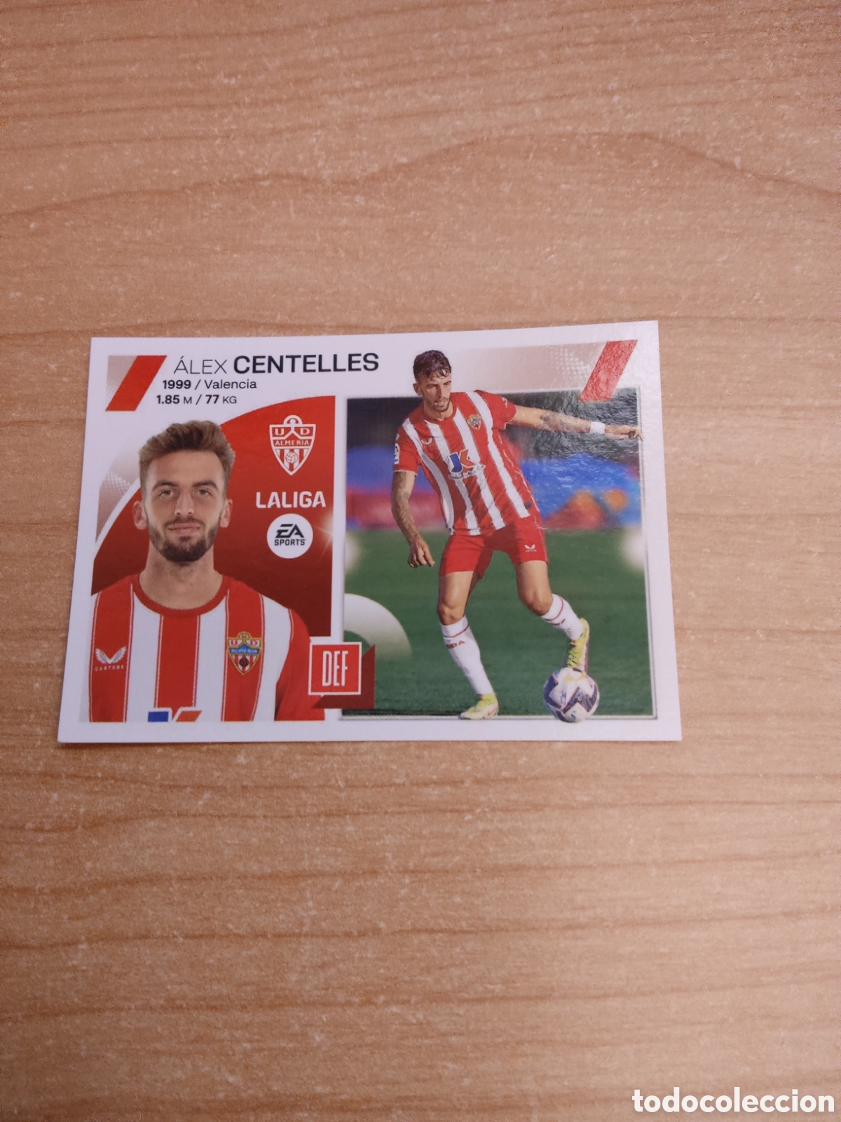 Cromos de f&uacute;tbol: 11 ALEX CENTELLES ALMERIA LIGA ESTE 2023 2024