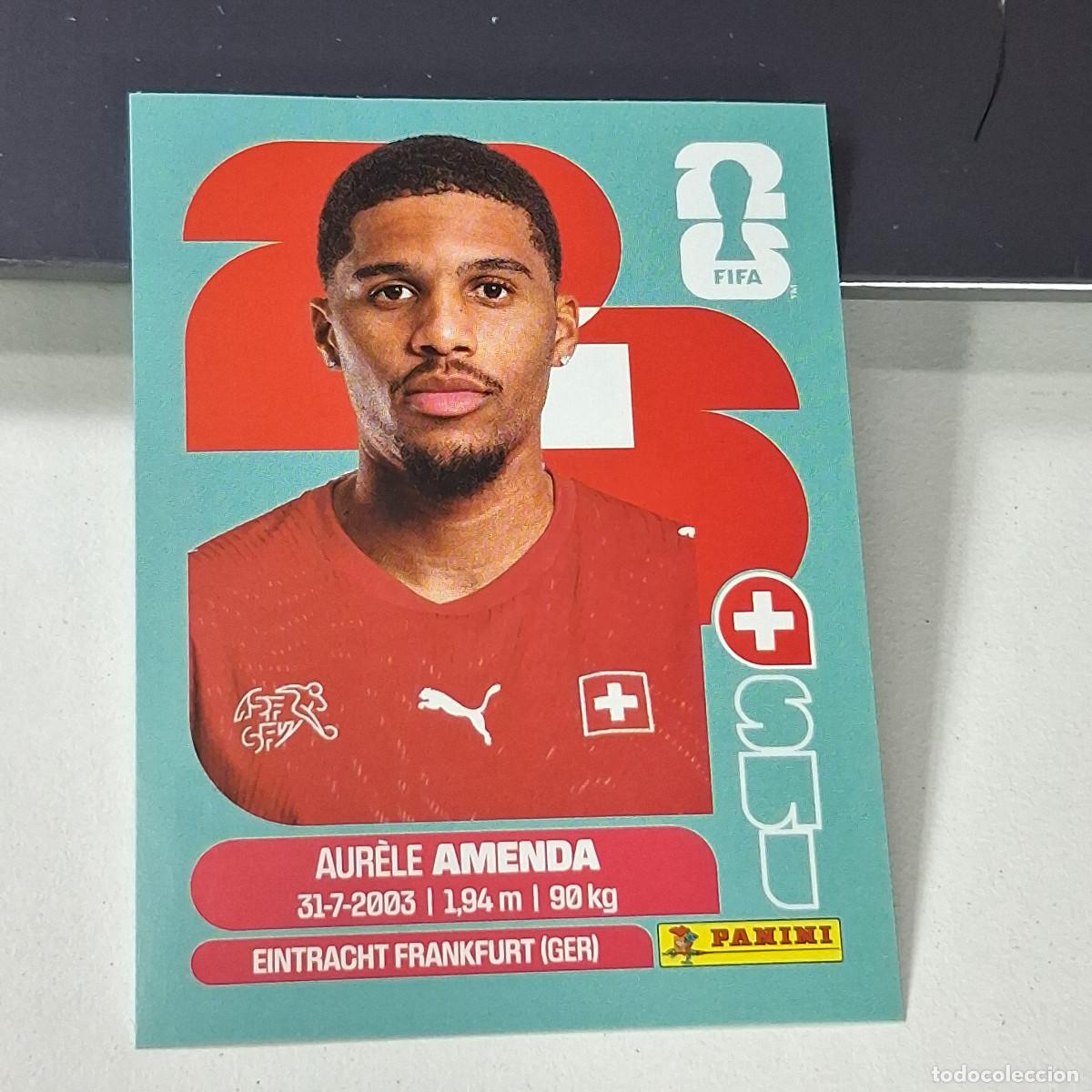 Cromos de f&uacute;tbol: B47 SUI7 AUR&Egrave;LE AMENDA 7 SUIZA SUI SWITZERLAND MUNDIAL FIFA WORLD CUP 2026 STICKER PANINI