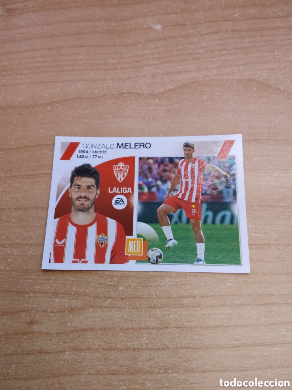 Cromos de f&uacute;tbol: 12 GONZALO MELERO ALMERIA LIGA ESTE 2023 2024