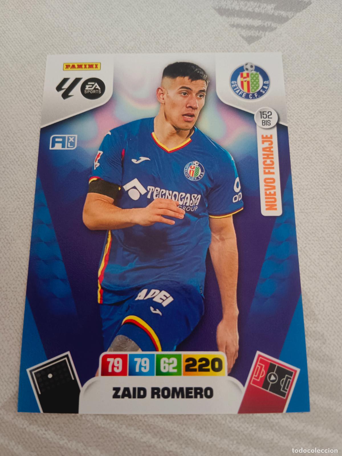 Cromos de f&uacute;tbol: ADRENALYN XL 2025 2026 25 26 DREAM BOX NUEVO FICHAJE 152 BIS ZAID ROMERO GETAFE TOTAL KINGS