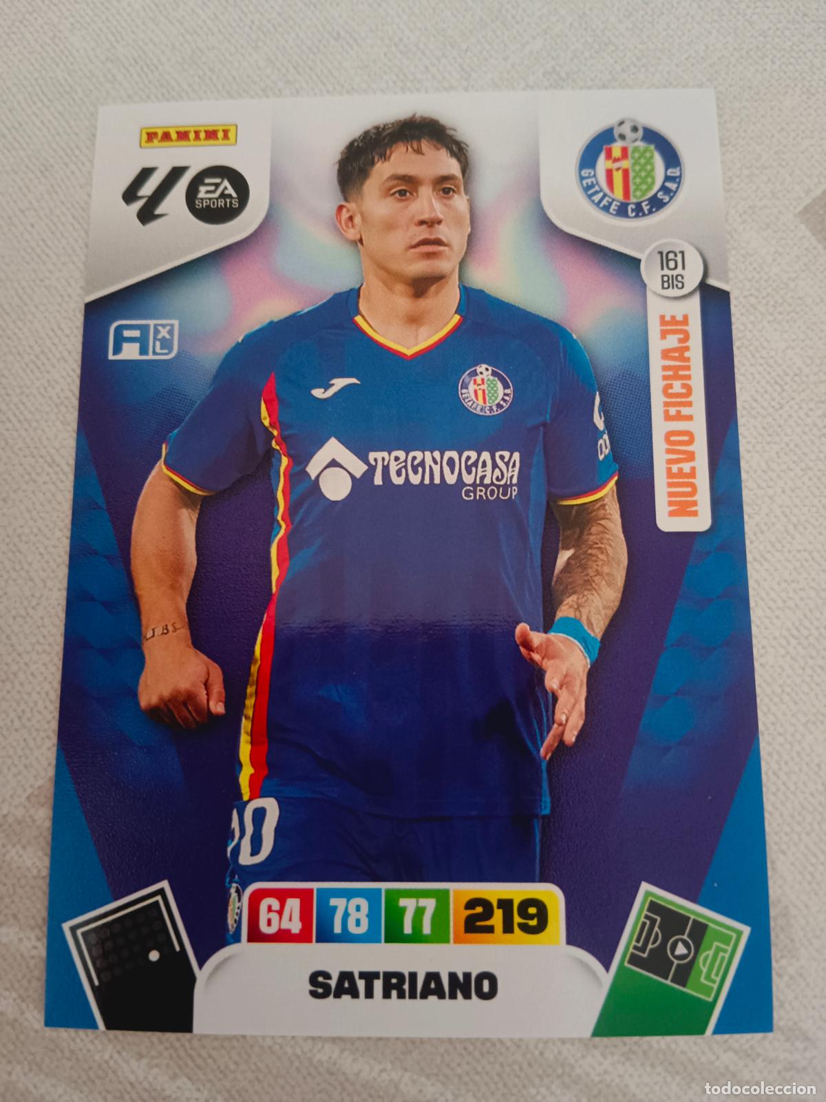 Cromos de f&uacute;tbol: ADRENALYN XL 2025 2026 25 26 DREAM BOX NUEVO FICHAJE 161 BIS SATRIANO GETAFE TOTAL KINGS