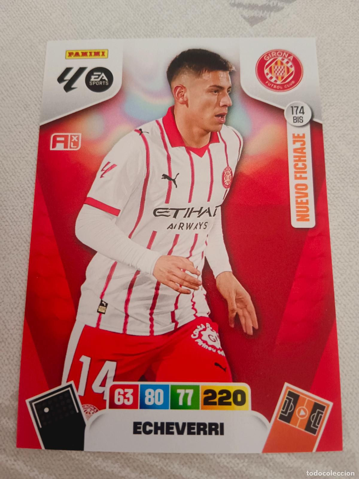 Cromos de f&uacute;tbol: ADRENALYN XL 2025 2026 25 26 DREAM BOX NUEVO FICHAJE 174 BIS ECHEVERRI GIRONA TOTAL KINGS