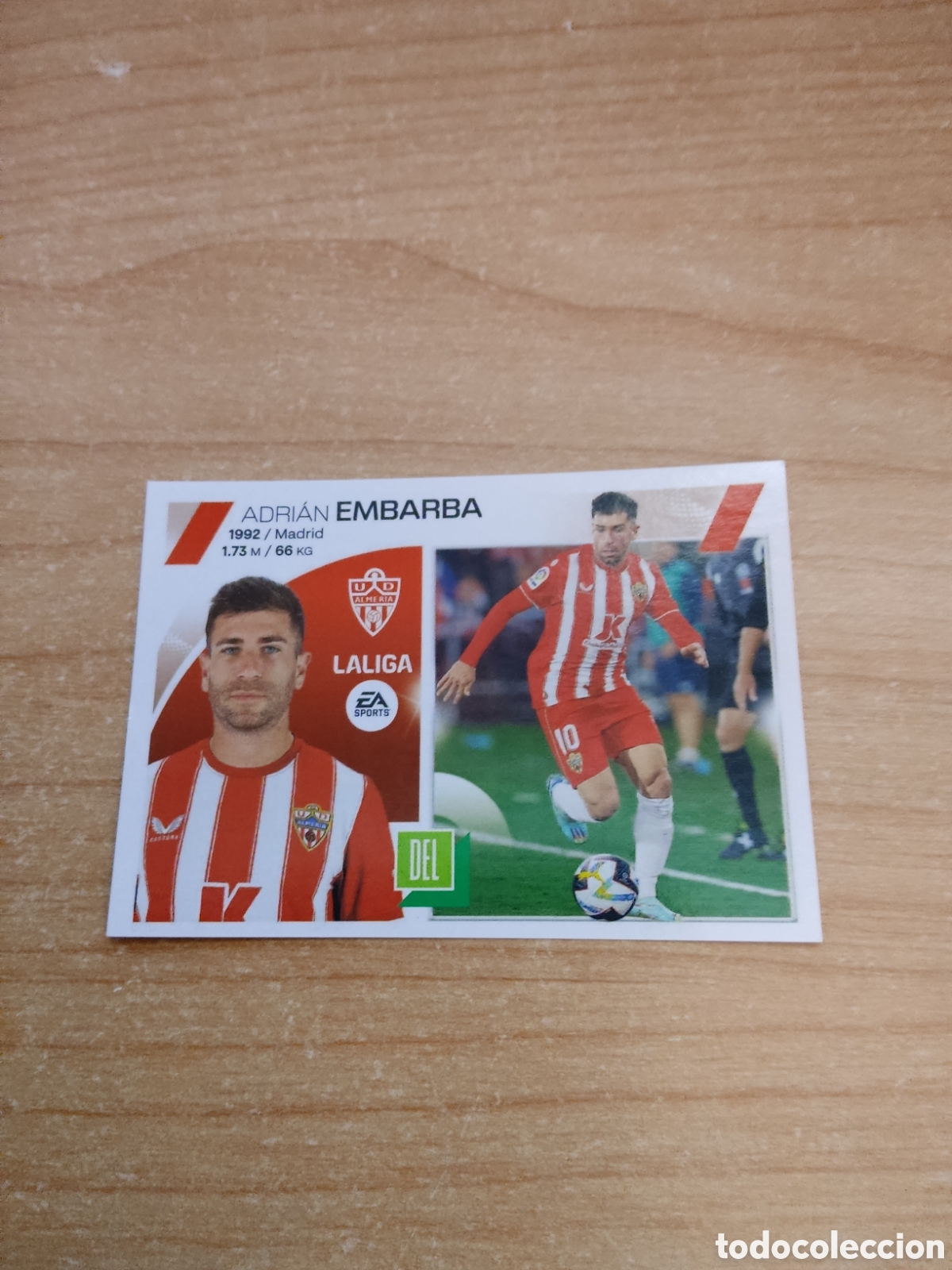 Cromos de f&uacute;tbol: 18 EMBARBA ALMERIA LIGA ESTE 2023 2024