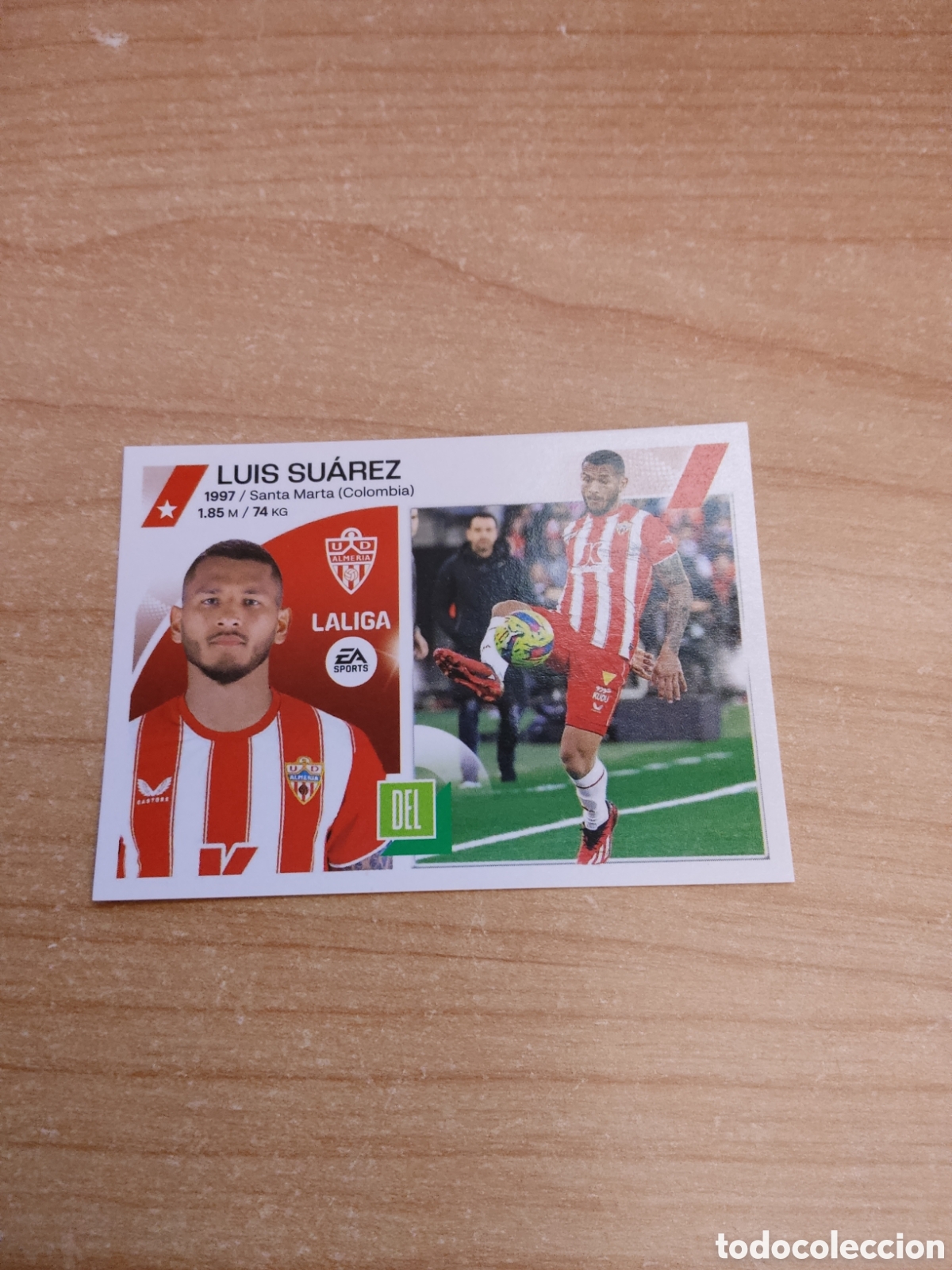 Cromos de f&uacute;tbol: 19 LUIS SUAREZ ALMERIA LIGA ESTE 2023 2024