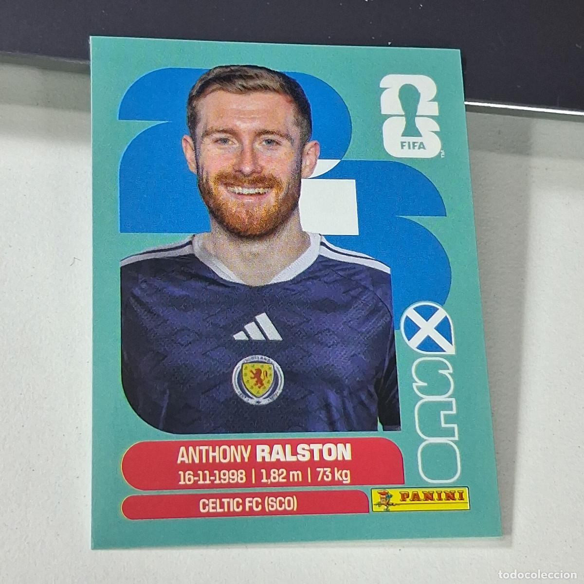 Cromos de f&uacute;tbol: B47 SCO9 ANTHONY RALSTON 9 ESCOCIA SCOTLAND SCO MUNDIAL FIFA WORLD CUP 2026 STICKER PANINI
