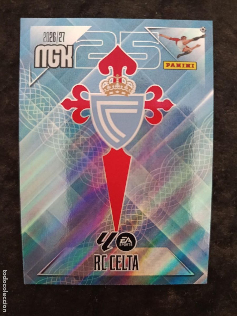 Figurine di Calcio: MGK 2026/27 MEGACRACKS PANINI. #109 ESCUDO CELTA DE VIGO.