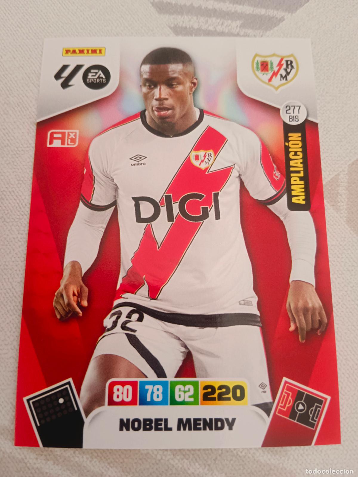 Cromos de f&uacute;tbol: ADRENALYN XL 2025 2026 25 26 DREAM BOX AMPLIACI&Oacute;N 277 BIS NOBEL MENDY RAYO VALLECANO TOTAL KINGS