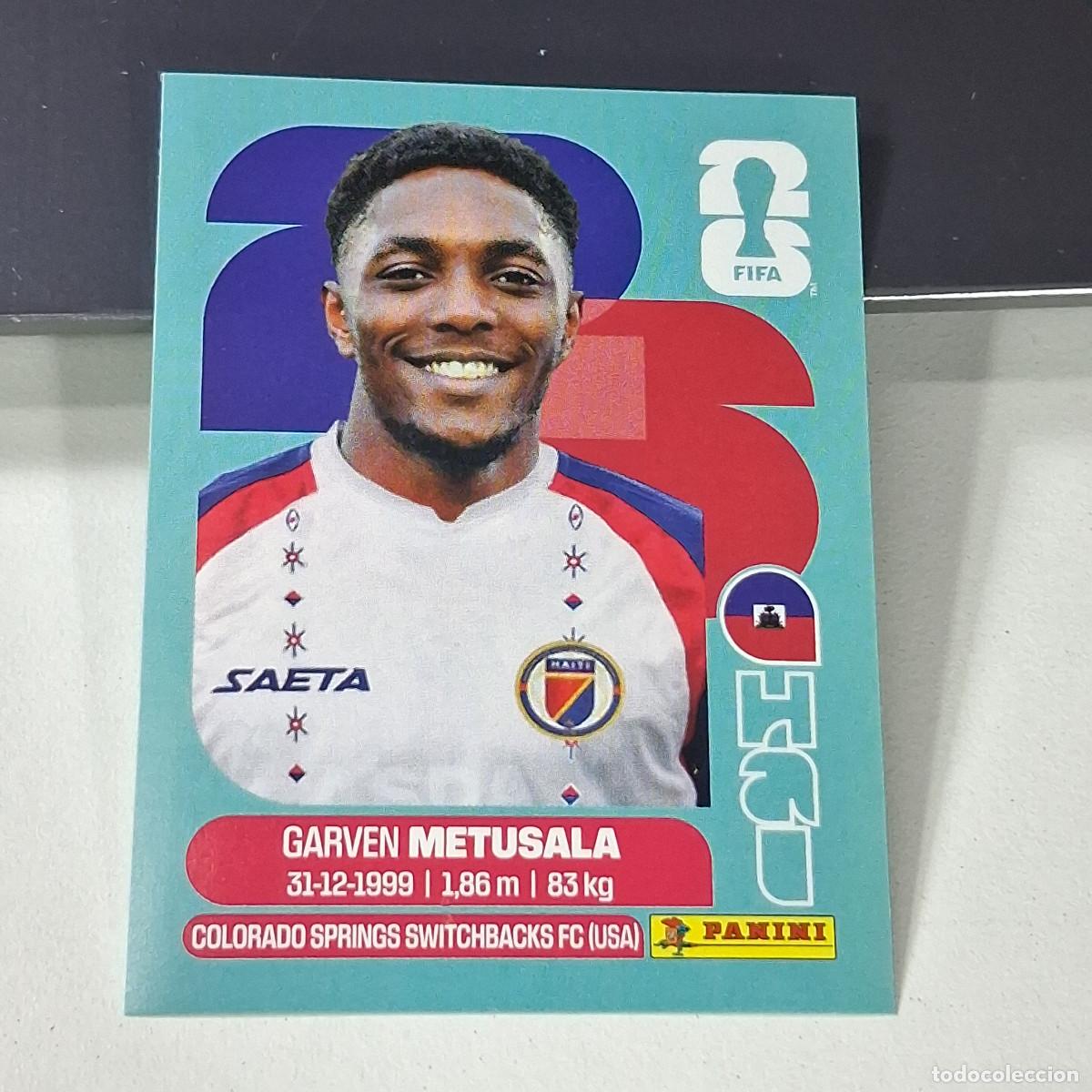 Cromos de f&uacute;tbol: B47 HAI8 GARVEN METUSALA 8 HAITI HAI MUNDIAL FIFA WORLD CUP 2026 STICKER PANINI
