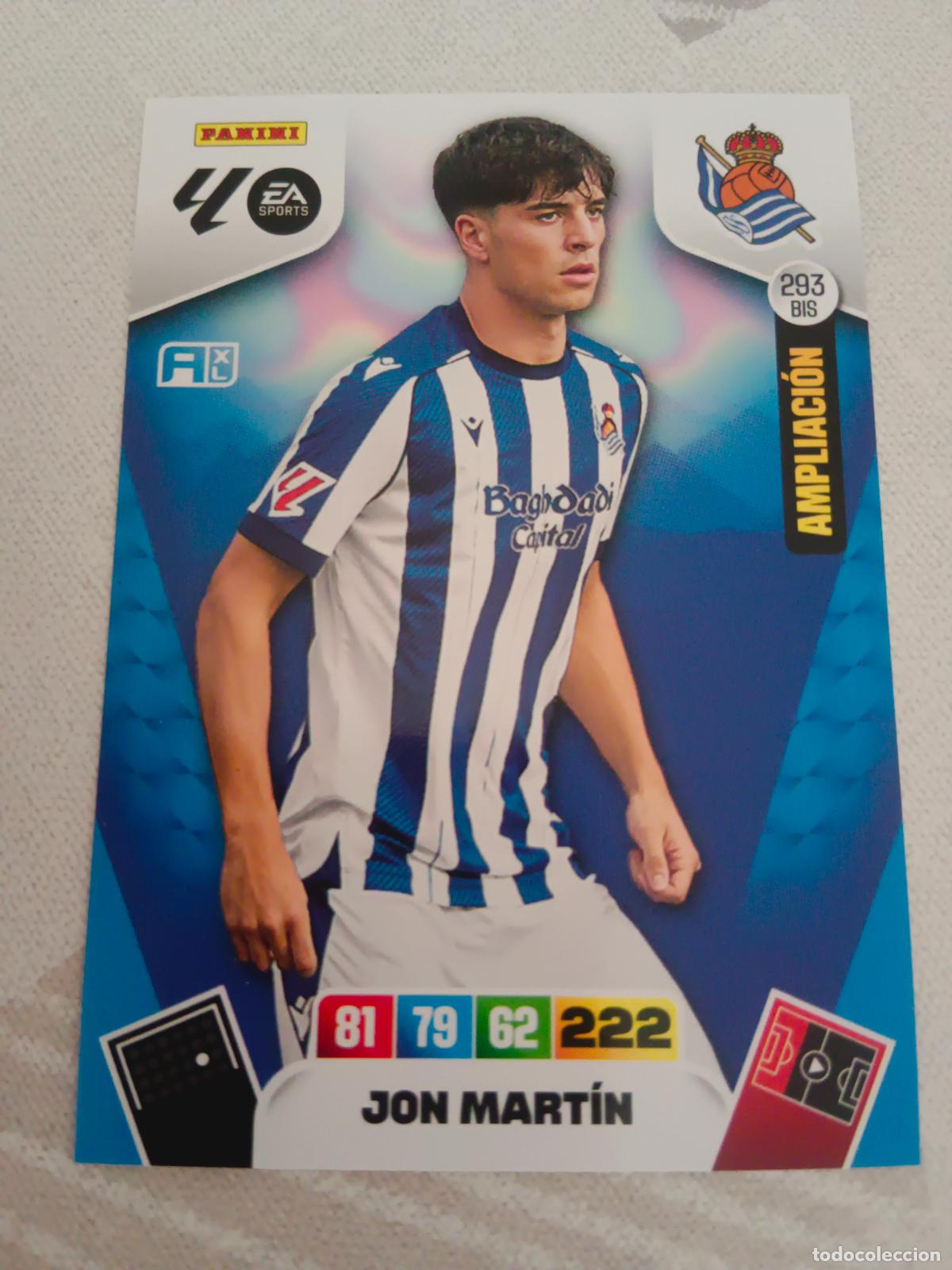Cromos de f&uacute;tbol: ADRENALYN XL 2025 2026 25 26 DREAM BOX AMPLIACI&Oacute;N 293 BIS JON MARTIN REAL SOCIEDAD TOTAL KINGS