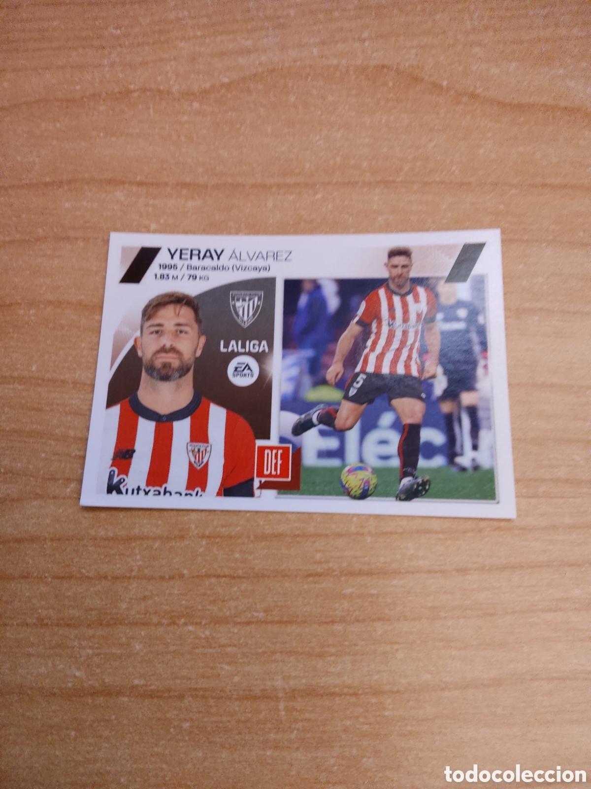 Fu&szlig;ball-Sticker: 9 YERAY ALVAREZ ATHLETIC CLUB LIGA ESTE 2023 2024