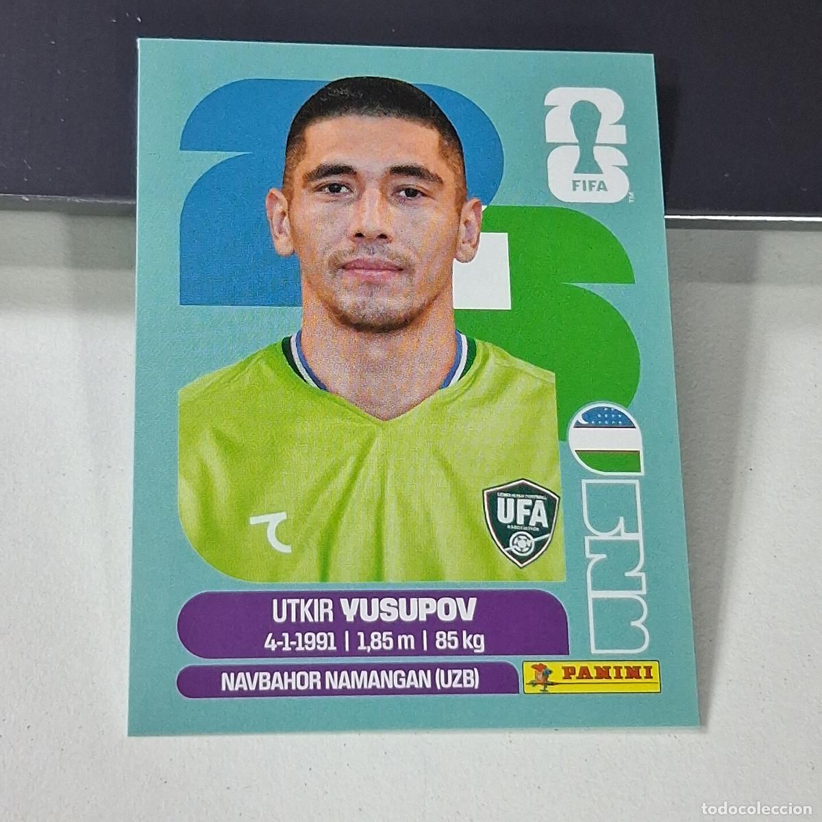 Fu&szlig;ball-Sticker: B47 UZB2 UTKIR YUSUPOV 2 UZBEKIST&Aacute;N UZB MUNDIAL FIFA WORLD CUP 2026 STICKER PANINI