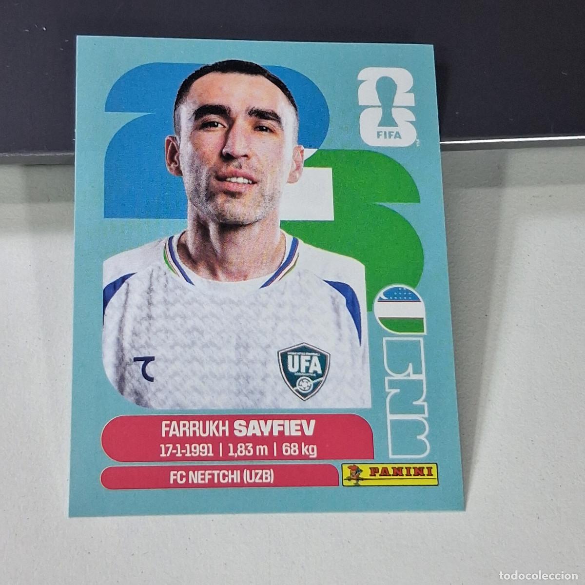 Football Stickers: B47 UZB3 FARRUKH SAYFIEV 3 UZBEKIST&Aacute;N UZB MUNDIAL FIFA WORLD CUP 2026 STICKER PANINI