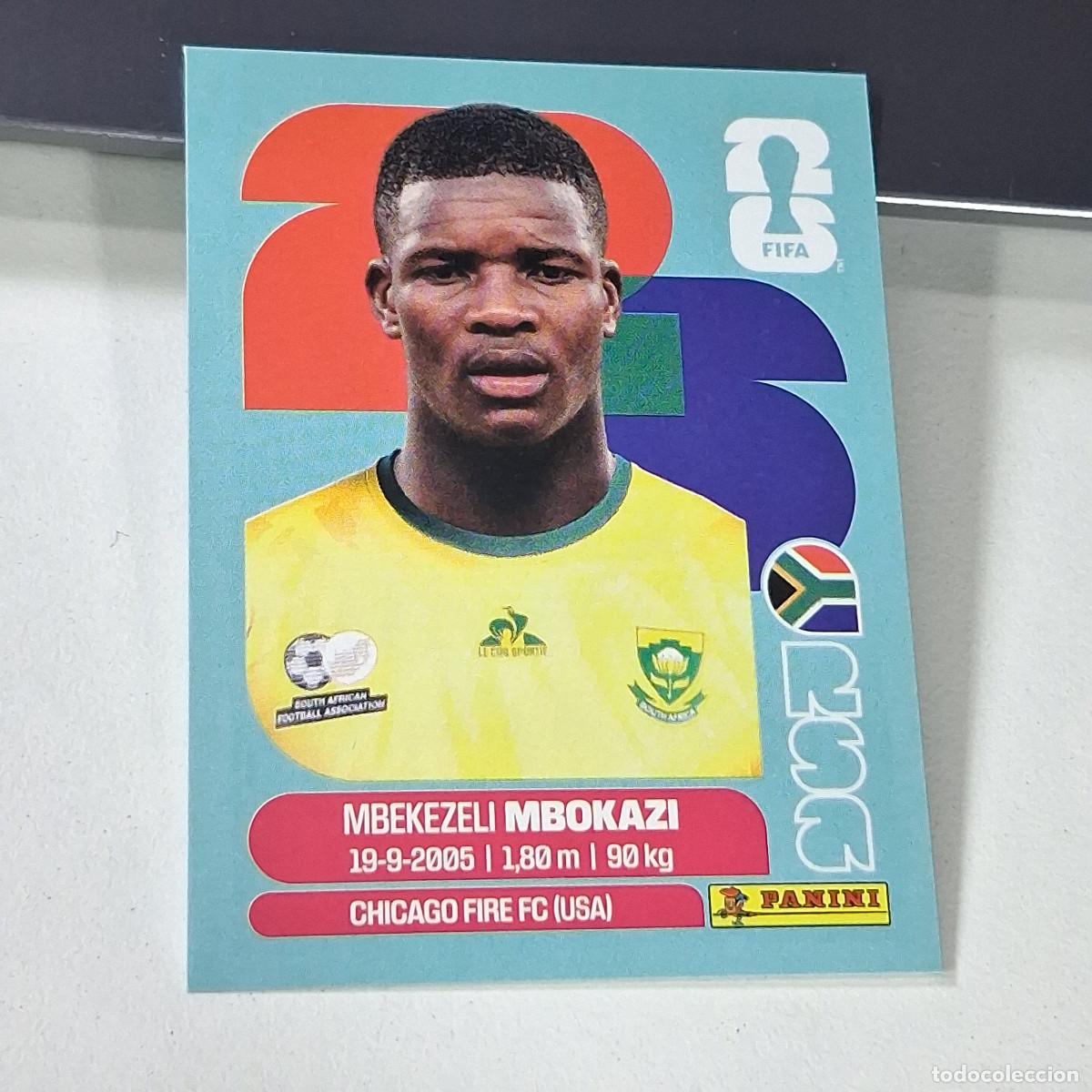 Cromos de f&uacute;tbol: B47 RSA 6 RSA6 MBEKEZELI MBOKAZ SUD&Aacute;FRICA RSA SOUTH AFRIKA MUNDIAL FIFA WORLD CUP 2026 STICKER PANIN