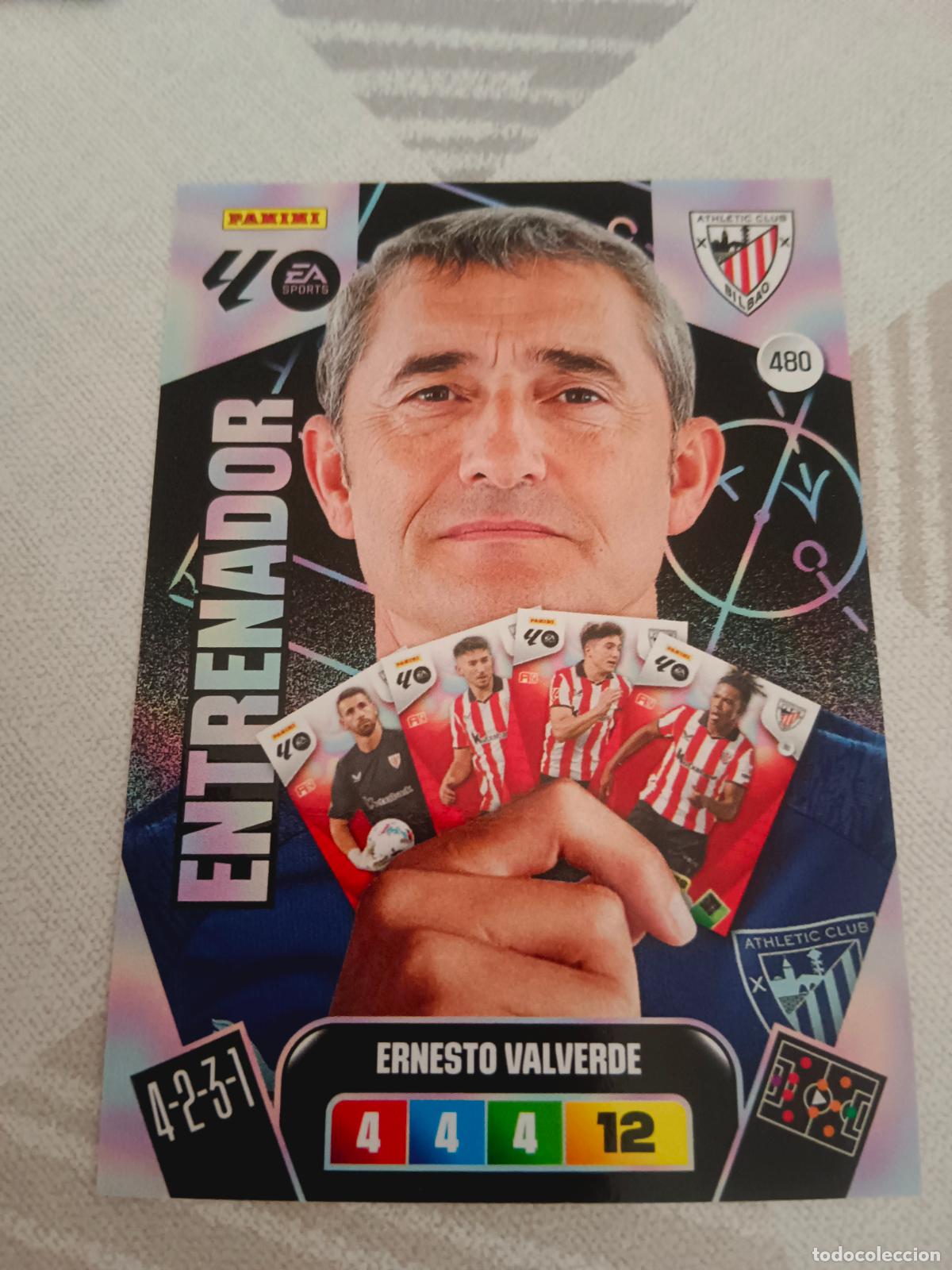 Cromos de f&uacute;tbol: ADRENALYN XL 2025 2026 25 26 DREAM BOX ENTRENADOR 480 VALVERDE ATHLETIC DE BILBAO TOTAL KINGS